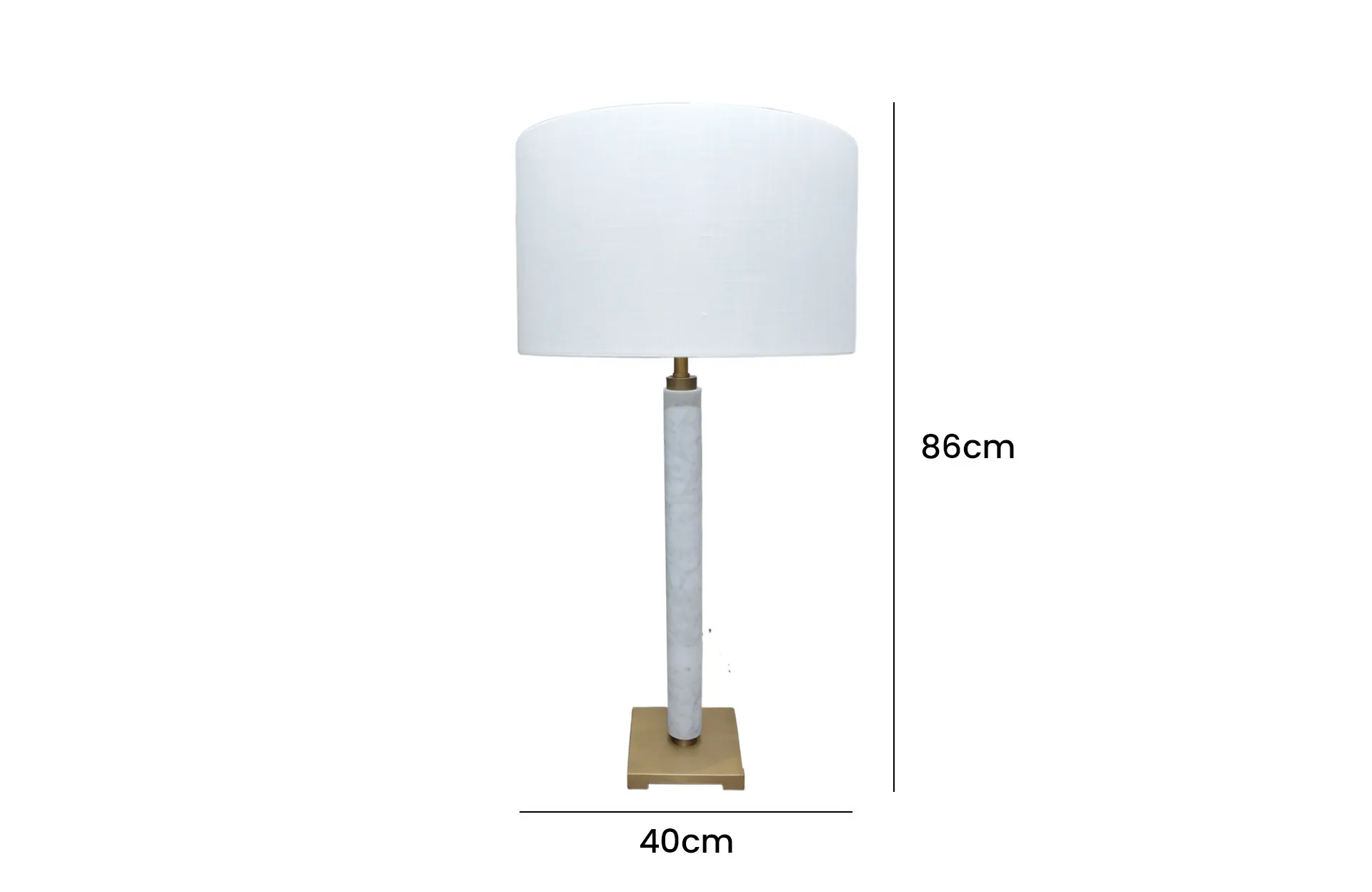 Home Decor HB 3231 Lamp Accessories Half Matte Brass Bronze Front View Size