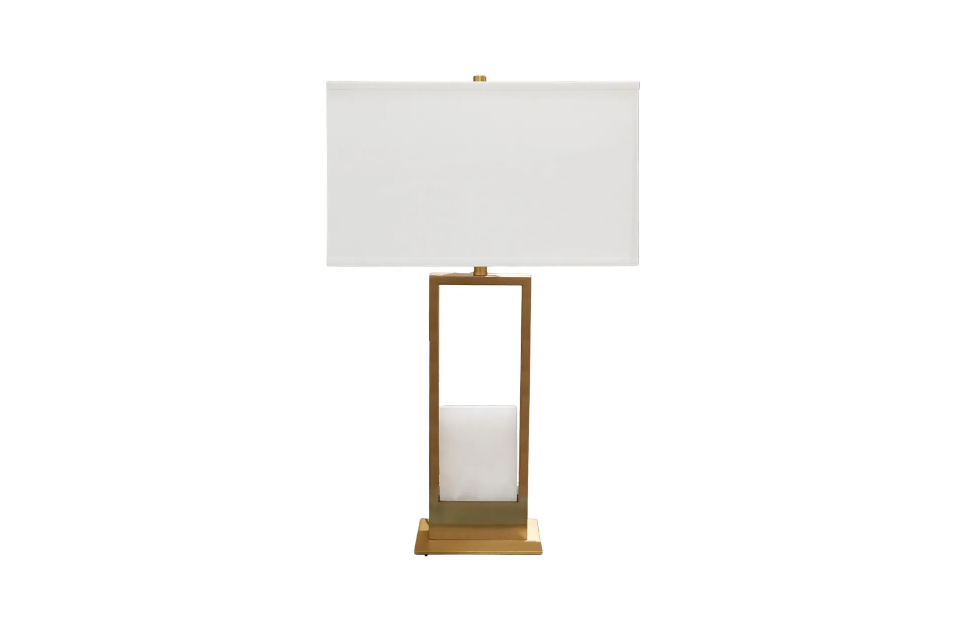 Home Decor HB 3266 Lamp Accessories Half Matte Brass Bronze Front View