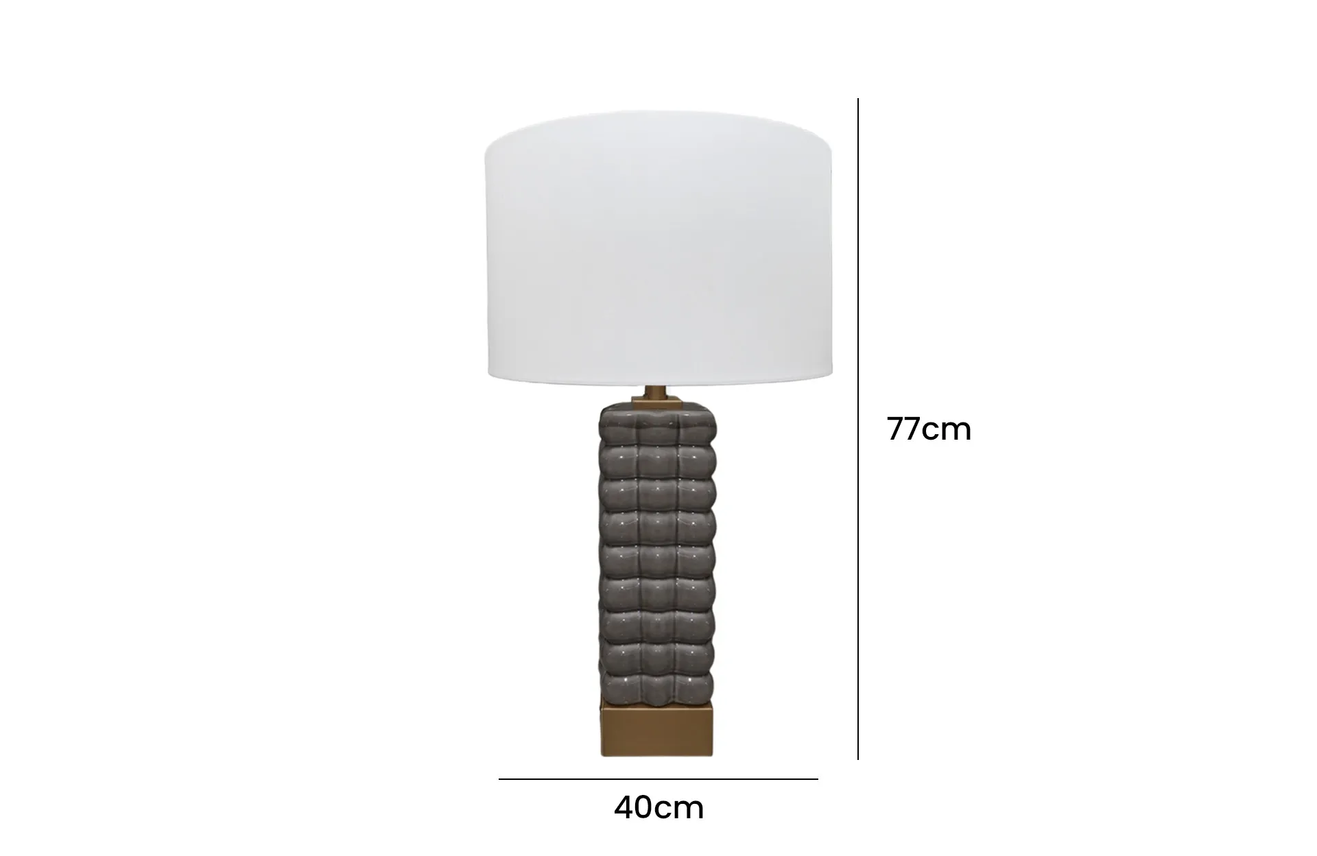 Home Decor HB 3416 Lamp Accessories Coffee Bronze Front View Size