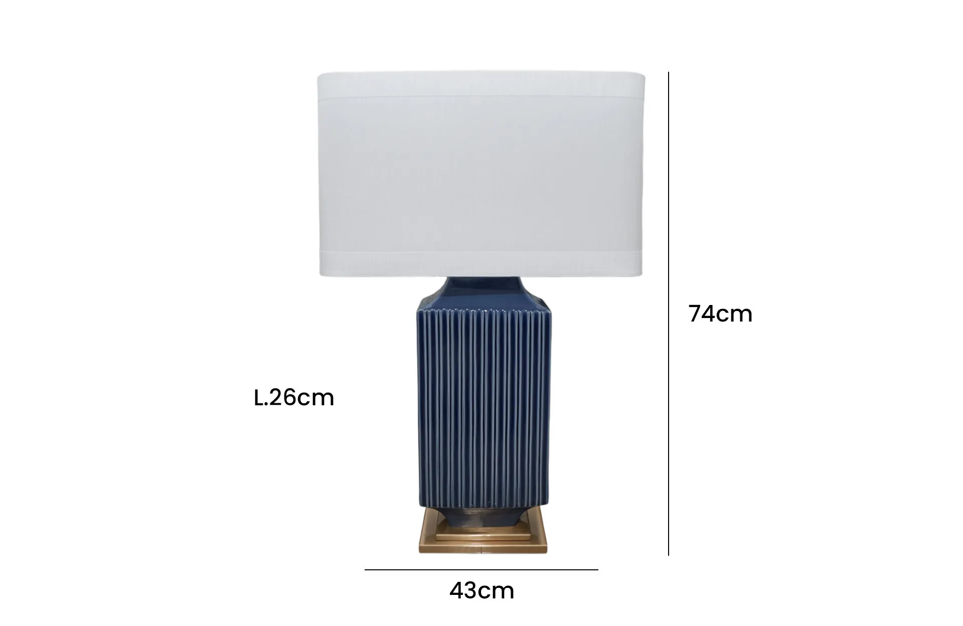 Home Decor HB 3422 Lamp Accessories Coffee Bronze Front View Size