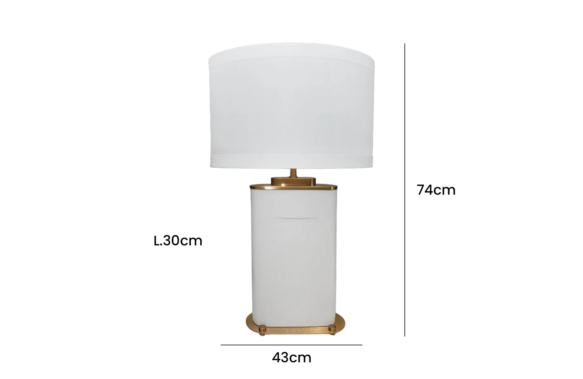 Home Decor HB 3424 Lamp Accessories Coffee Bronze Front View Size