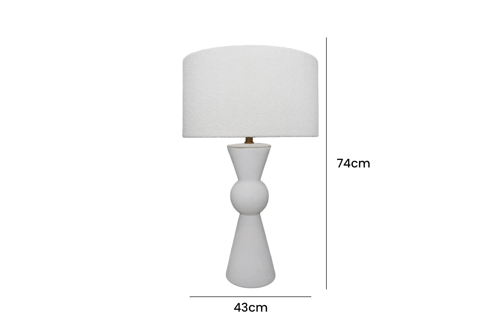 Home Decor HB 3426 Lamp Accessories Coffee Bronze Front View Size