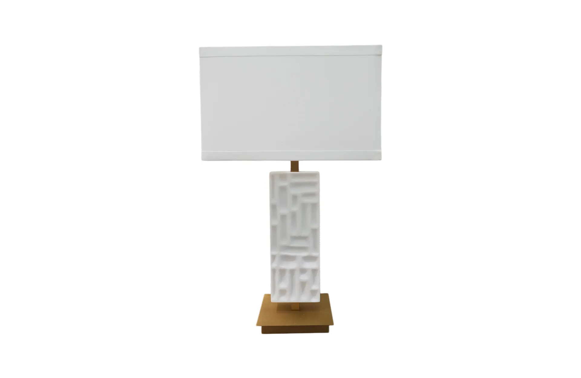 Home Decor HB 3549 Lamp Accessories Half Matte Brass Bronze Front View