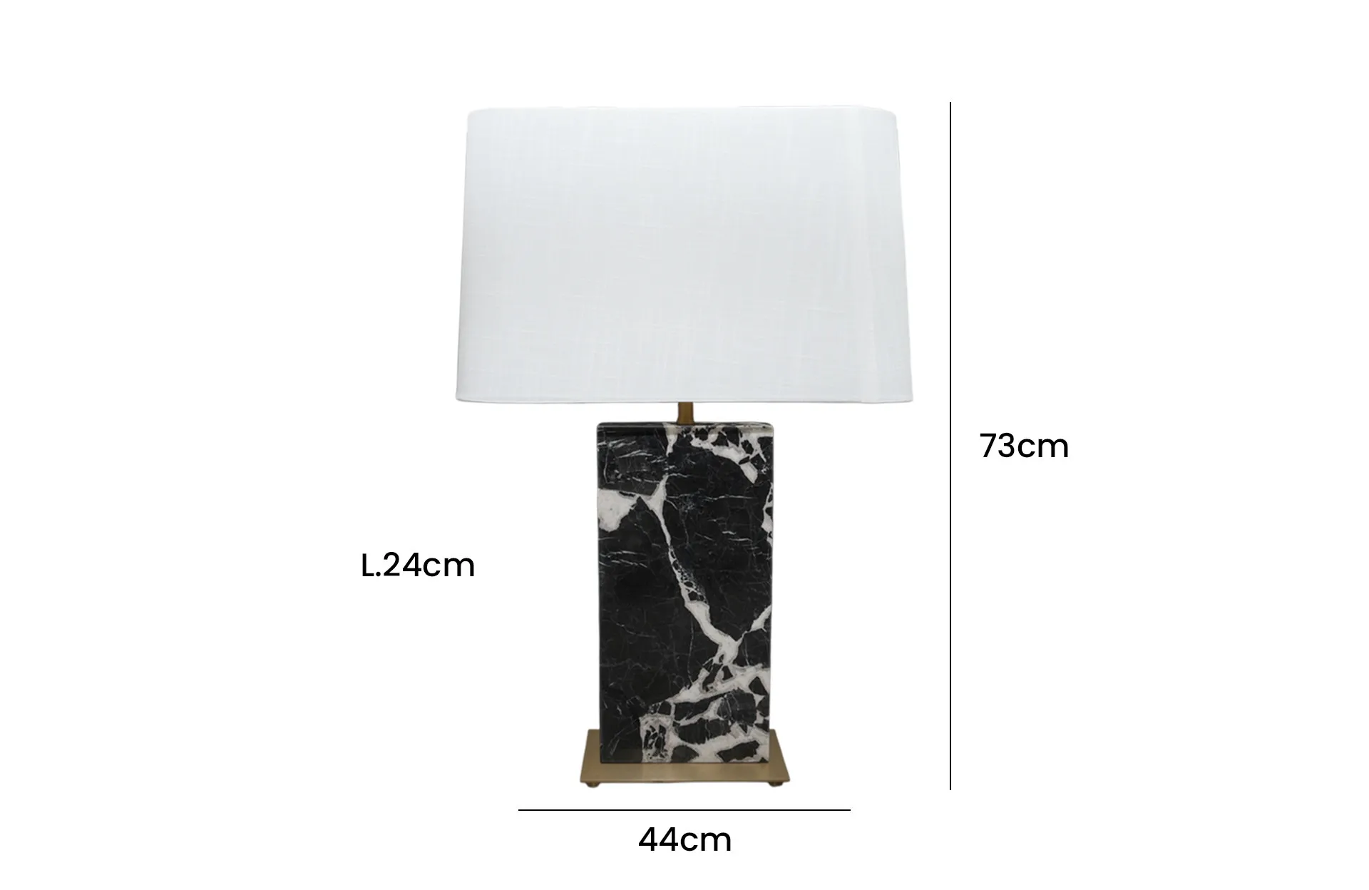 Home Decor HB 3590 Lamp Accessories Half Matte Brass Bronze Front View Size