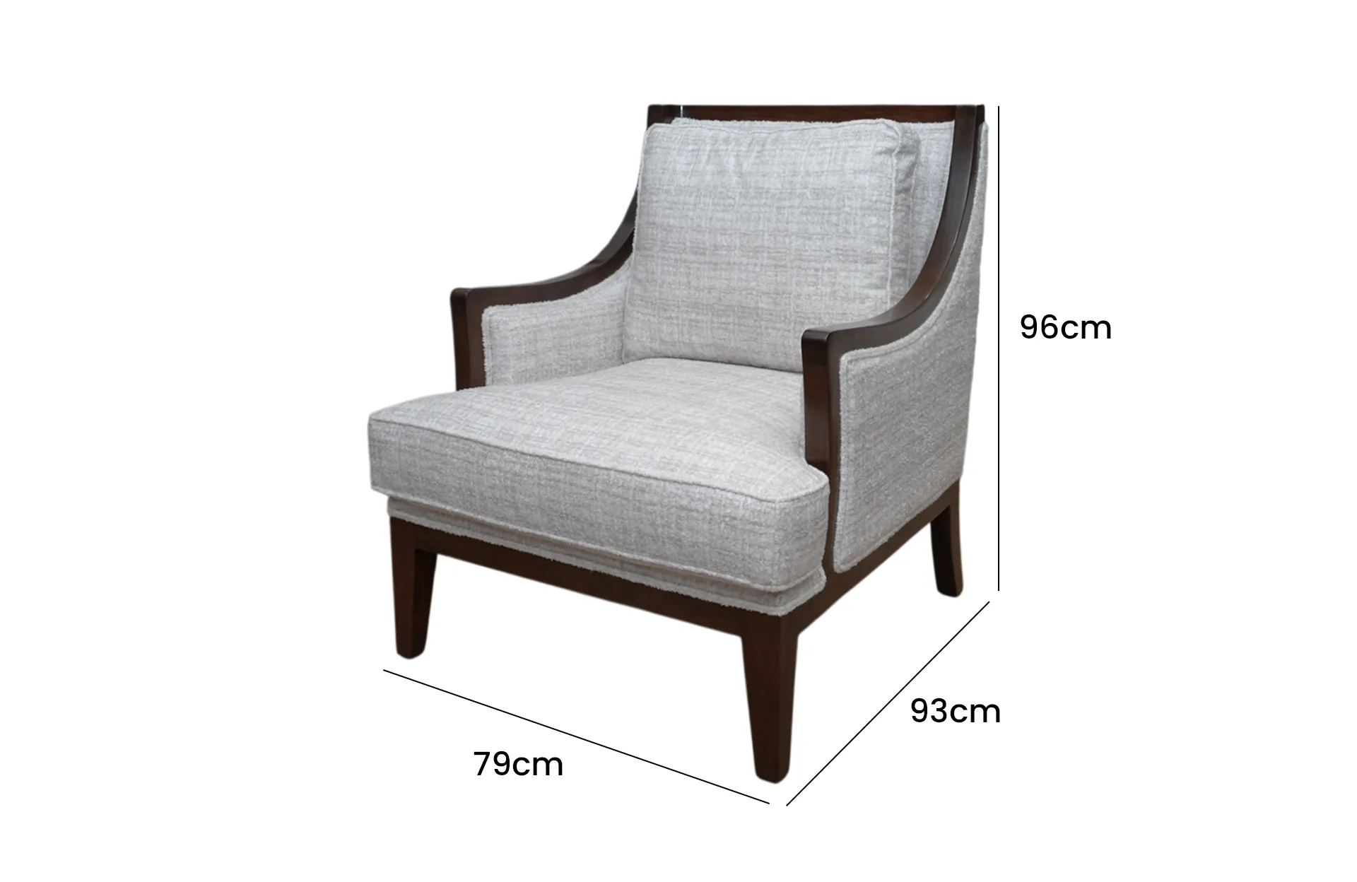 Home Decor SSP1918001 ( Crypton Flash Chair ) Side View Size
