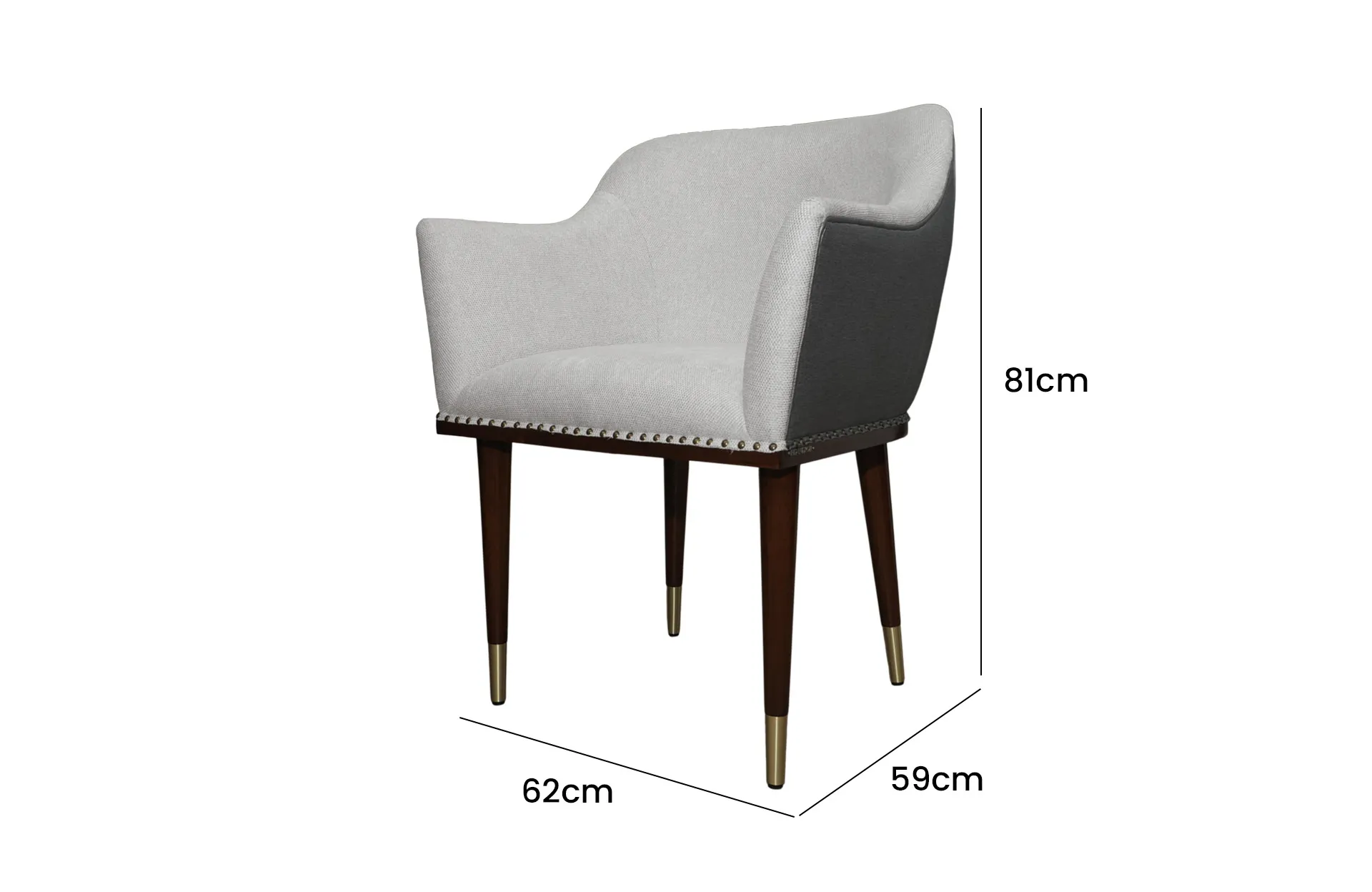 Home Decor Bakst Dining Chair D 01 Side View Size