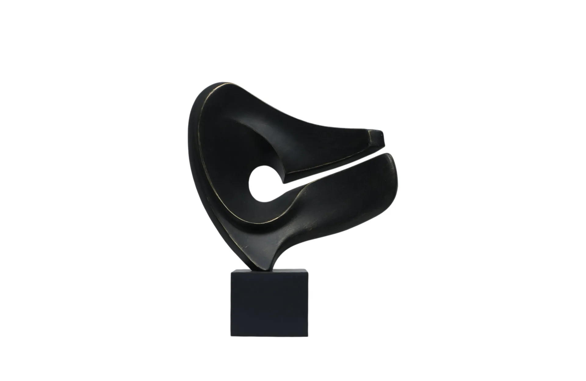 Home Decor FC-SZ25013 Ear Shape Sculpture Front View