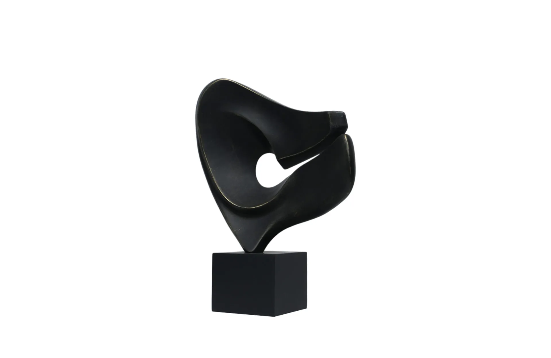 Home Decor FC-SZ25013 Ear Shape Sculpture Side View