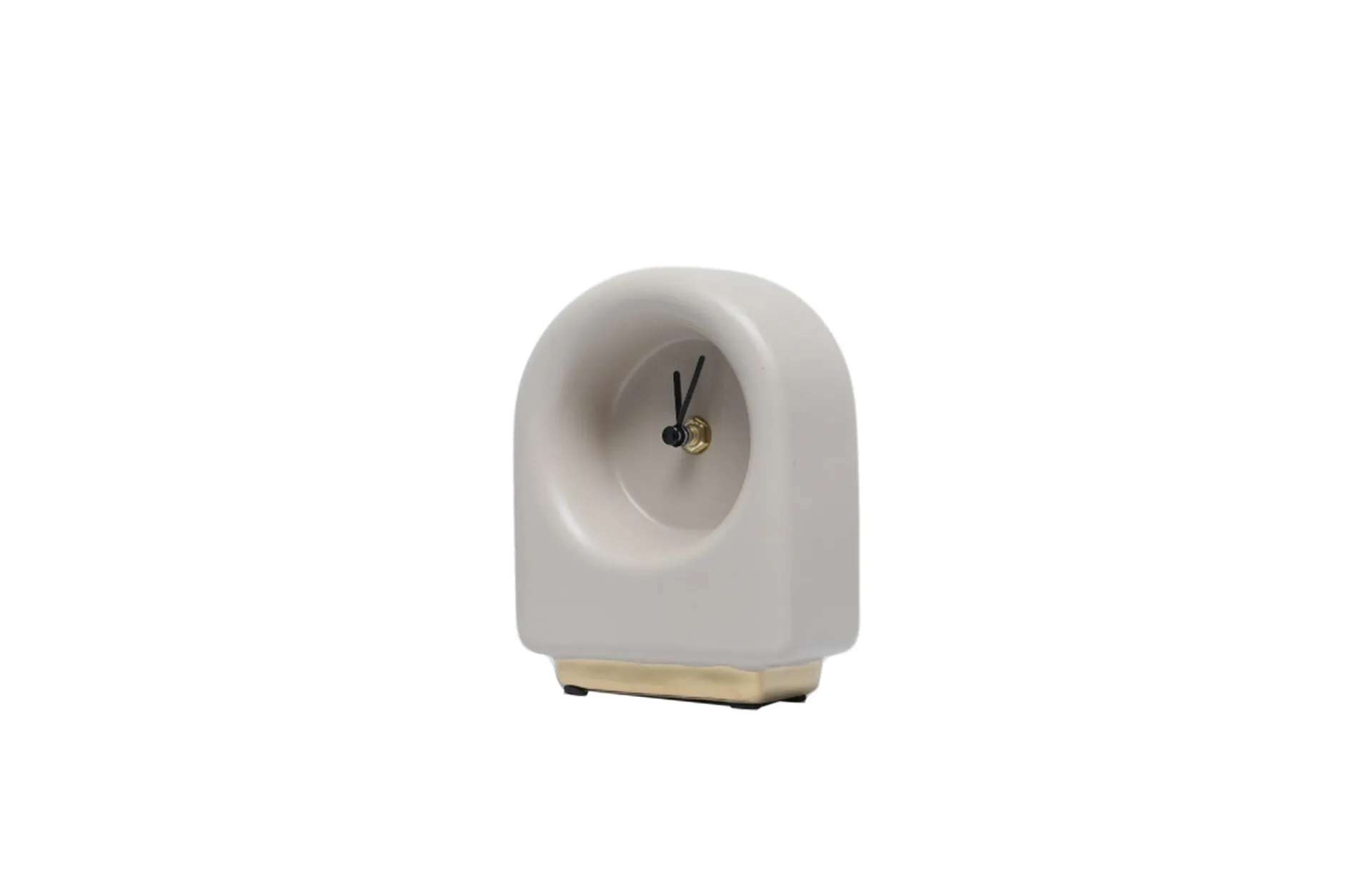 Home Decor FD-D25010 Gold Base Table Clock Side View