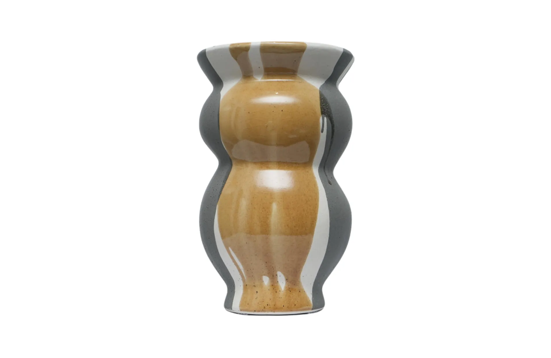 Home Decor FF-D25063 Splash Glaze Vase Front View