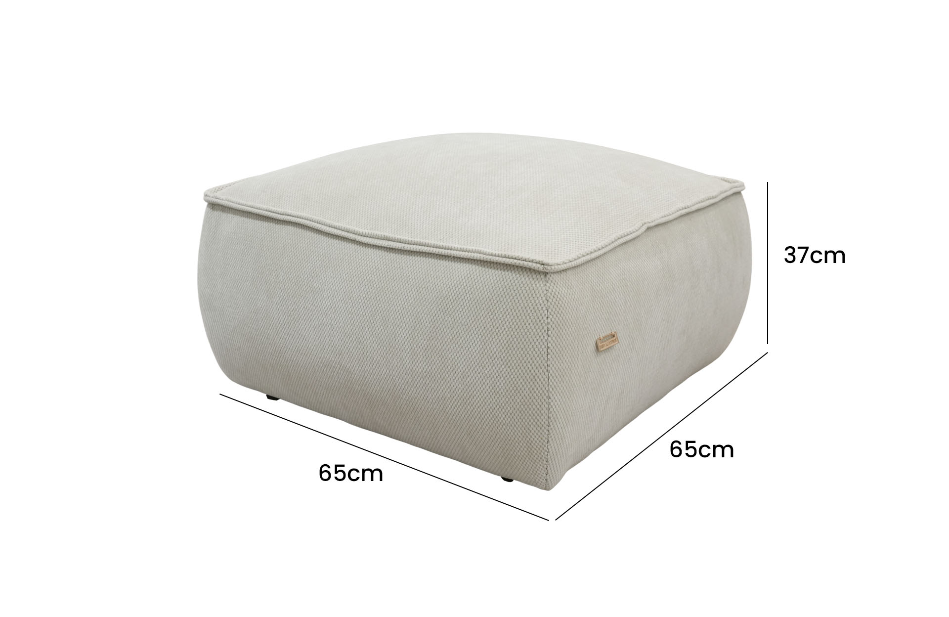 Home Decor Hilary Ottoman YSJ208-64 Side View Size