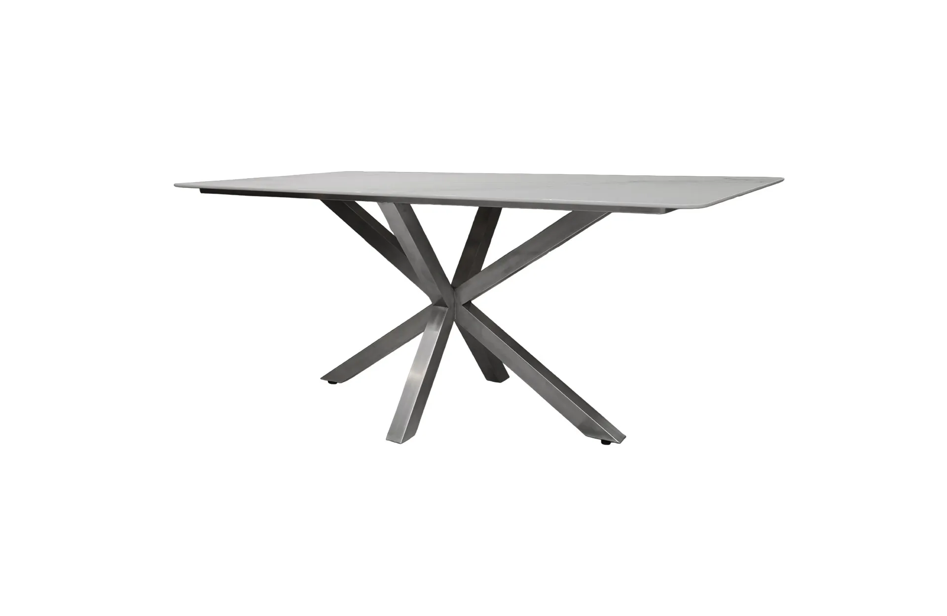 Home Decor Nebbia Faux Marble Dining Table Side View