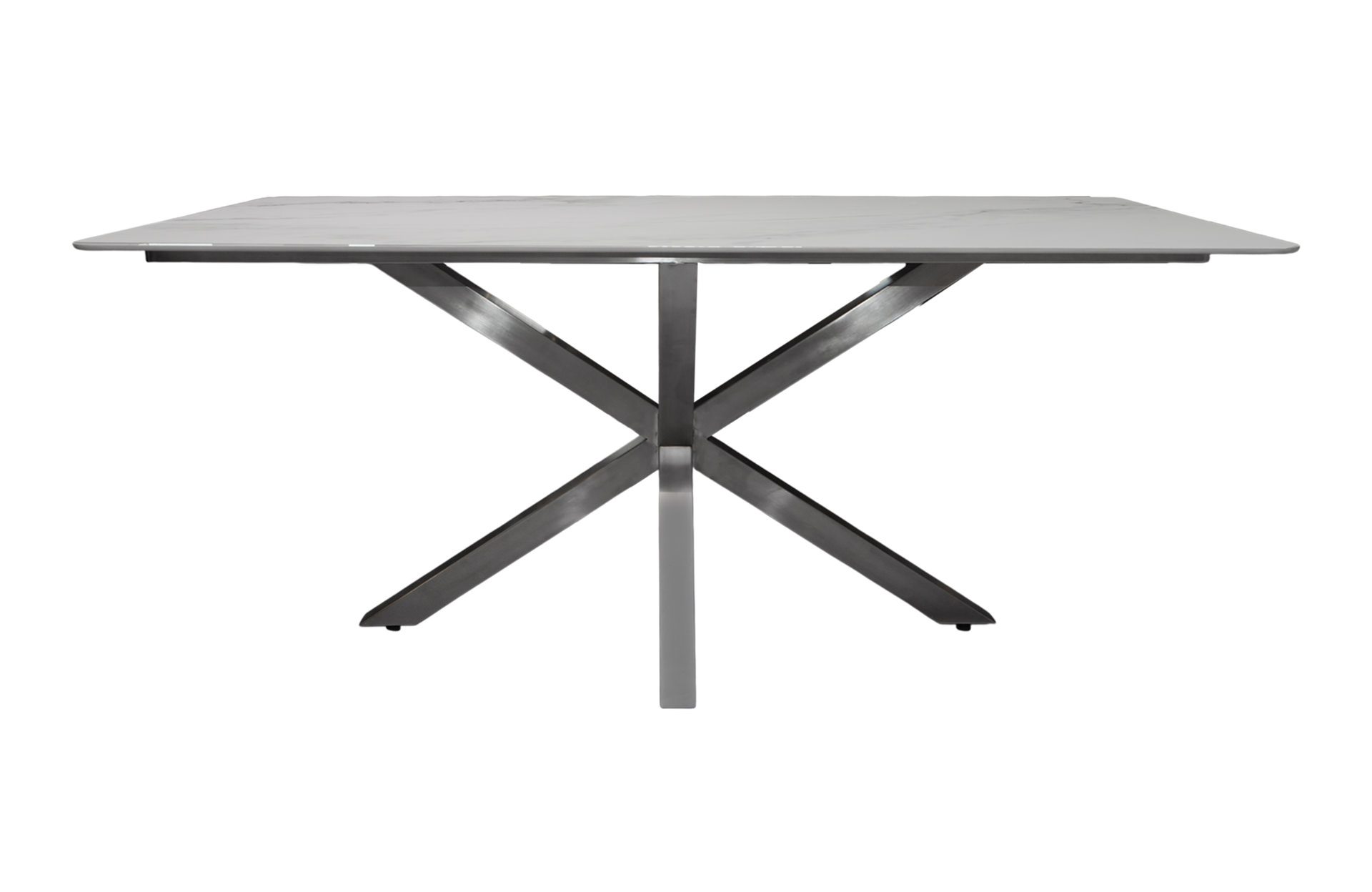 Home Decor Nebbia Faux Marble Dining Table Front View