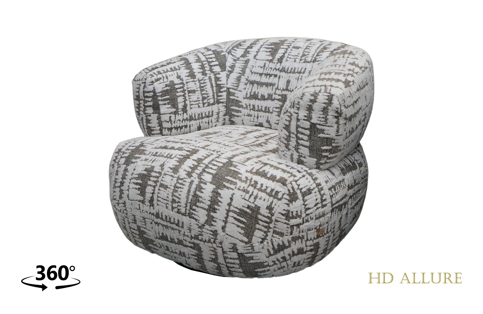 Home Decor Nexus Swivel Armchair Side View