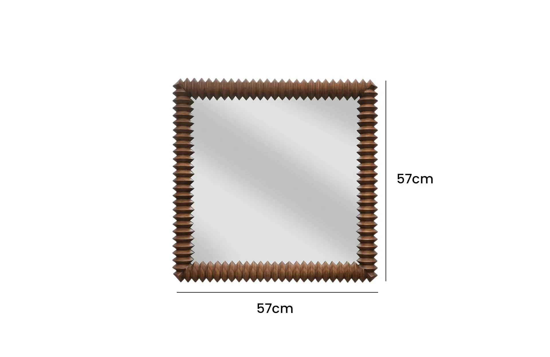 Home Decor Rivera Mirror Small Front View Size