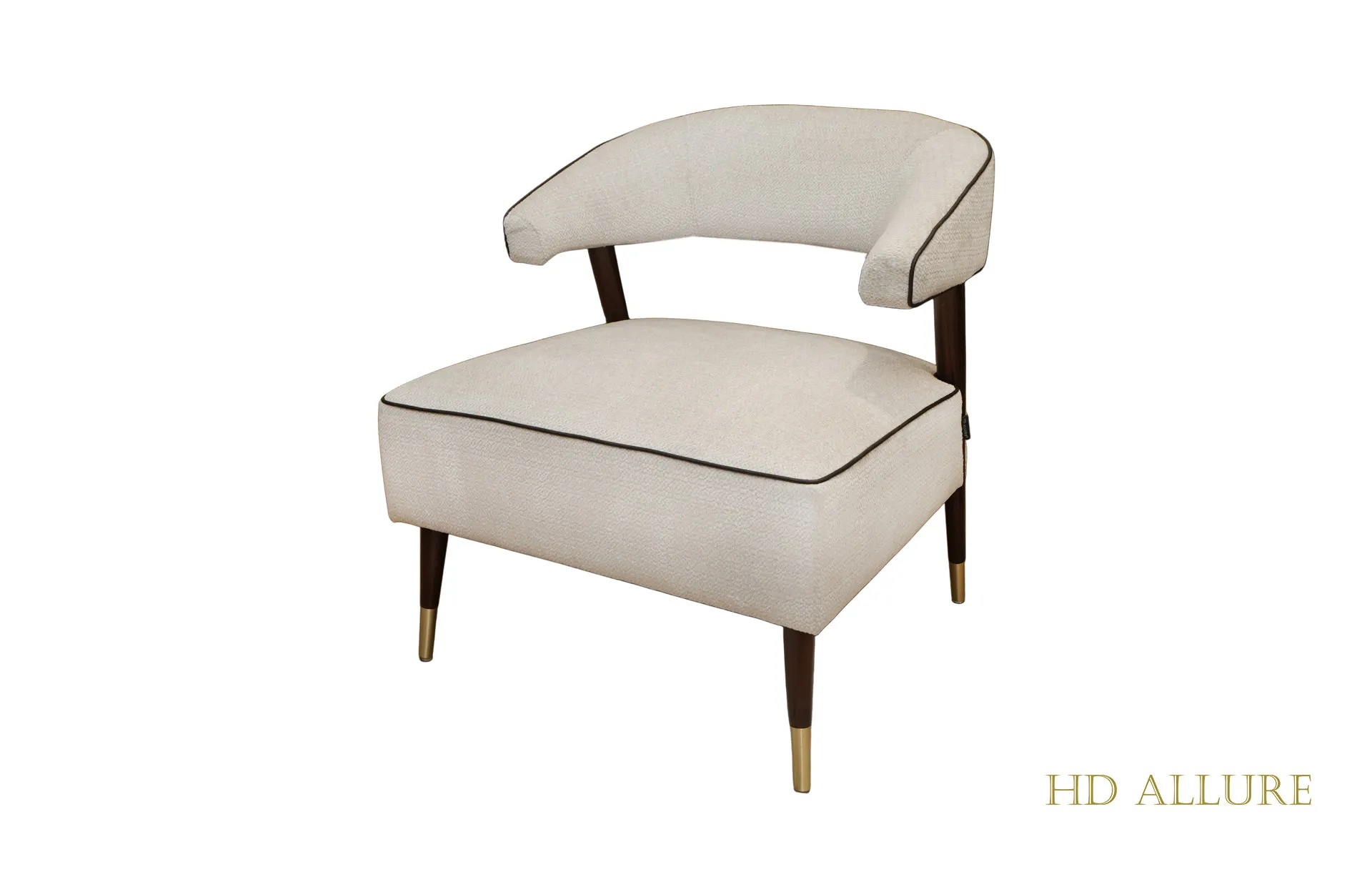 Home Decor Xinbo Armchair P 07 Oyster Side View