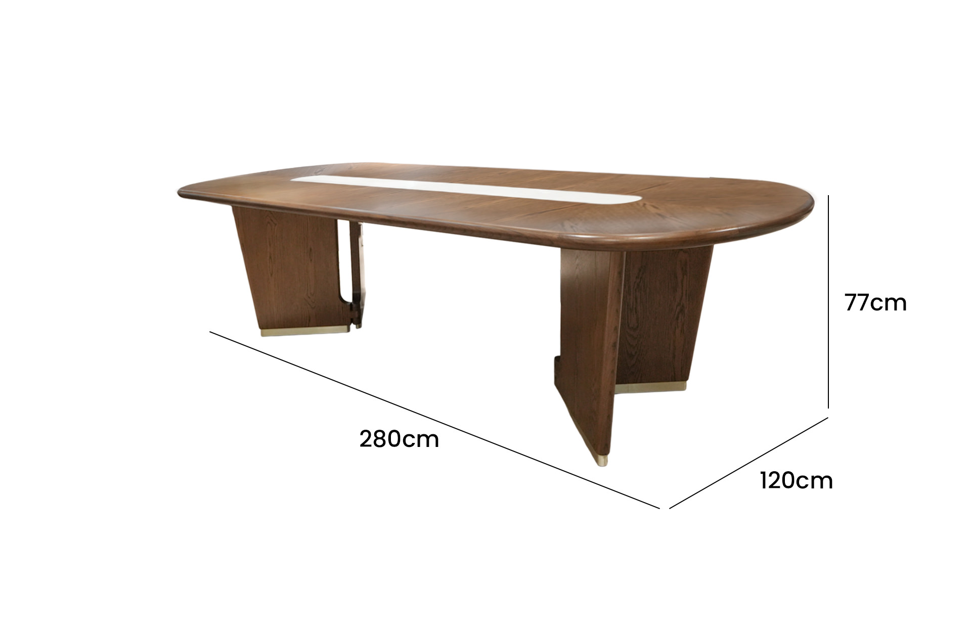Home Decor Accent PIeces Dining Table CP77 B Side View Size
