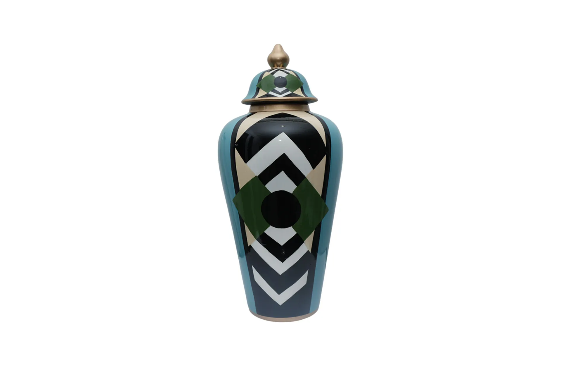 Home Decor Ceramic Decorate Jar V Design 26 Front View