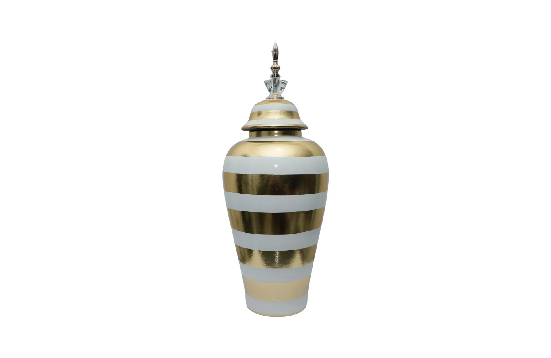 Home Decor Ceramic Decorate Jar V Design 30S Front View