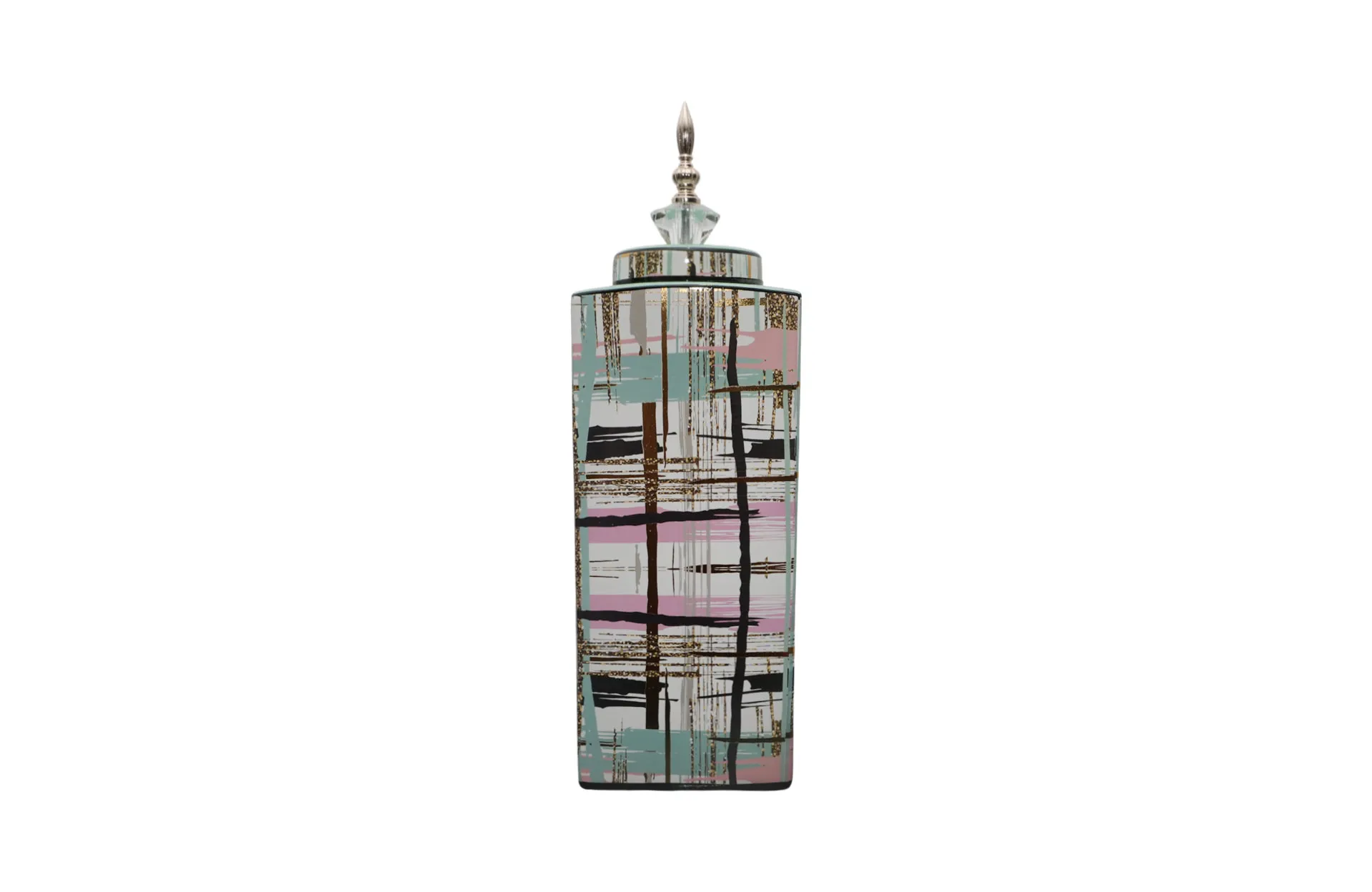 Home Decor Ceramic Decorate Jar V Design 46 Front View