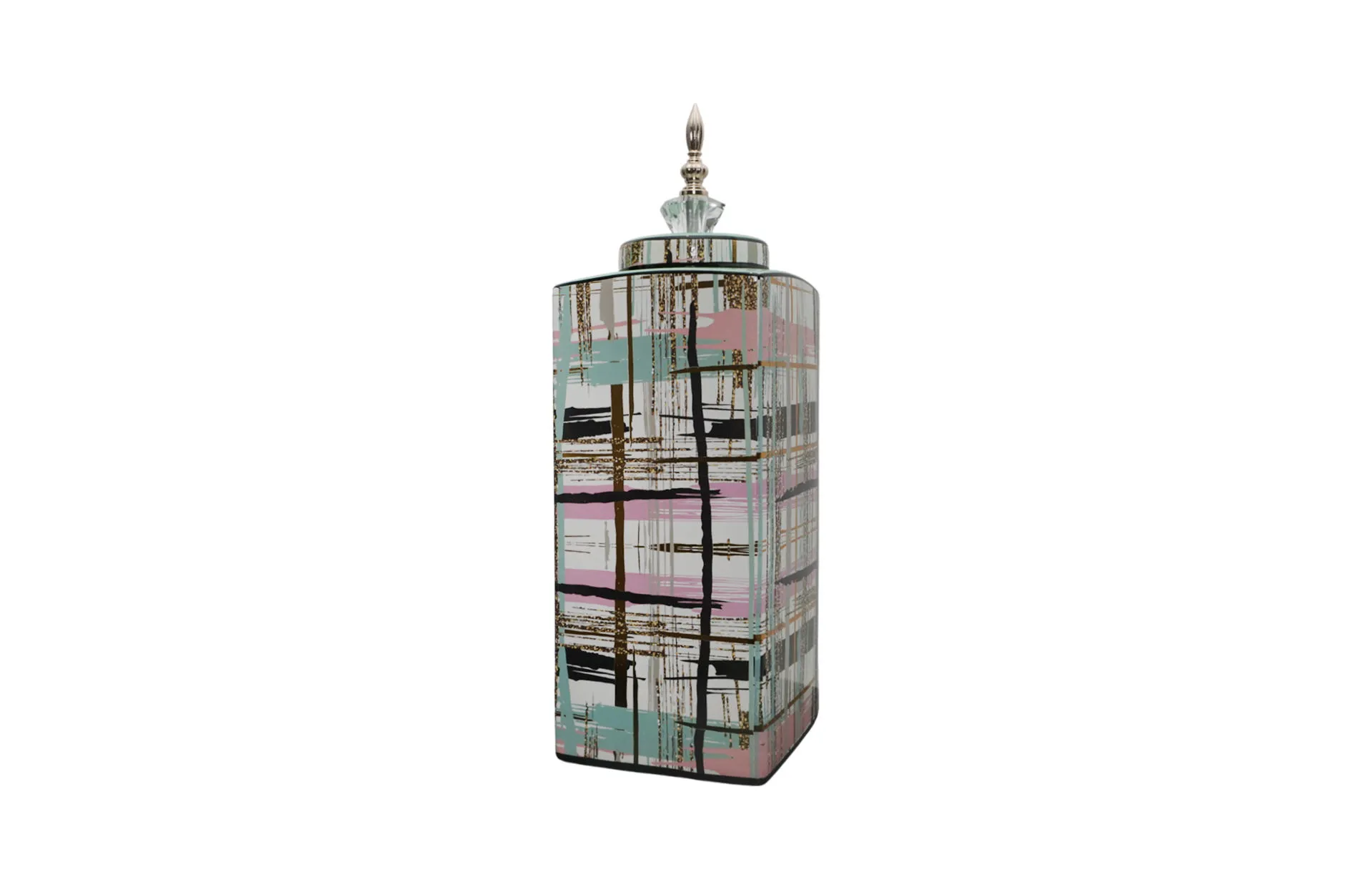 Home Decor Ceramic Decorate Jar V Design 46 Side View