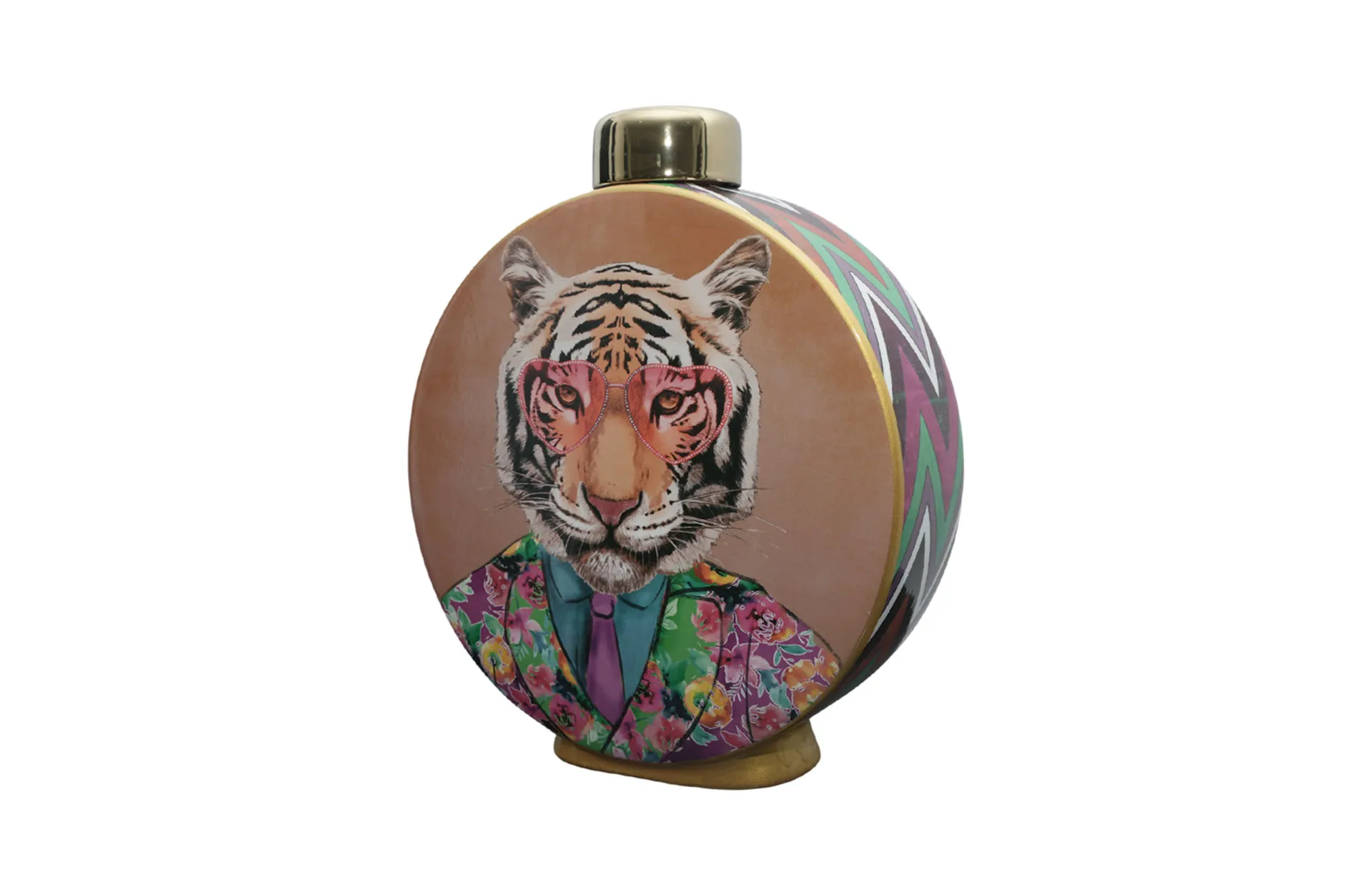 Home Decor Ceramic Decorate Jar V Design 53L Side View
