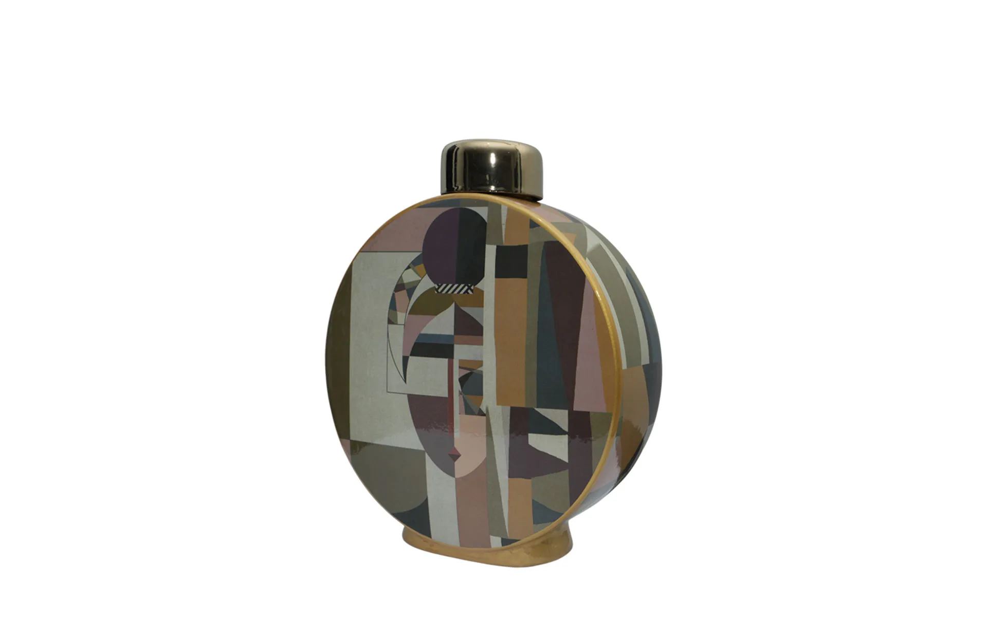 Home Decor Ceramic Decorate Jar V Design 54S Side View