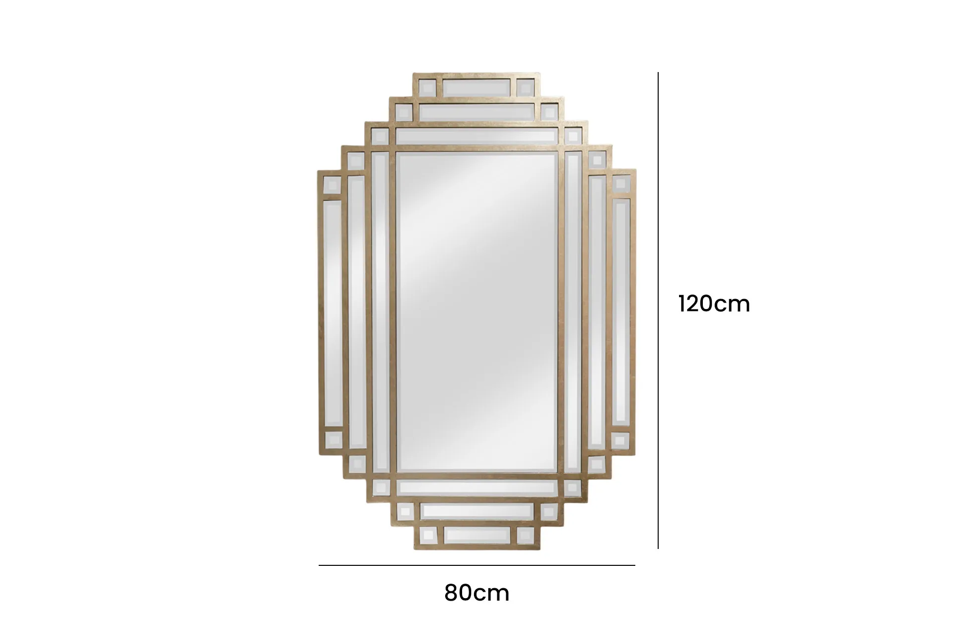 Home Decor 01-17032023 Mirror Small Front View Size