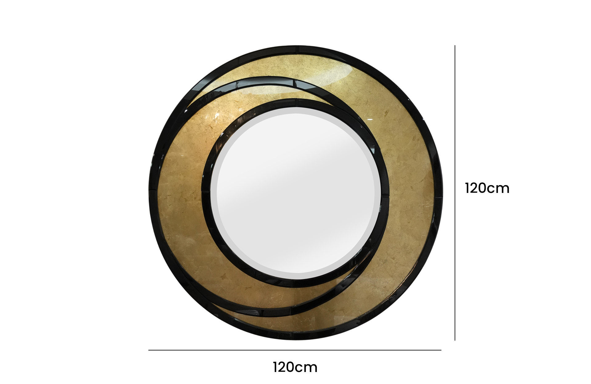 Home Decor Alford Mirror Front View Size
