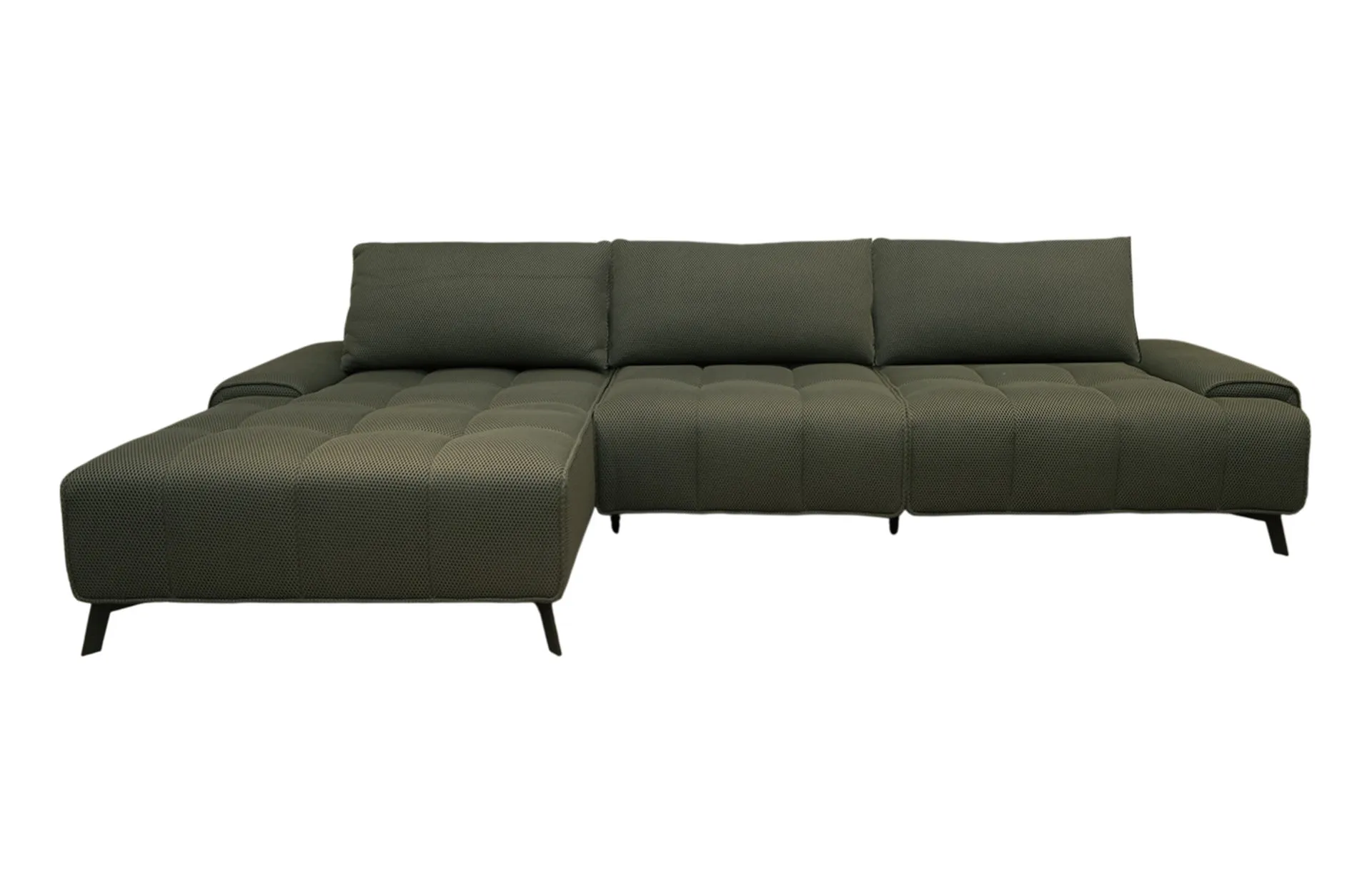 Home Decor Atlas Power L Sofa Sage Green Front View
