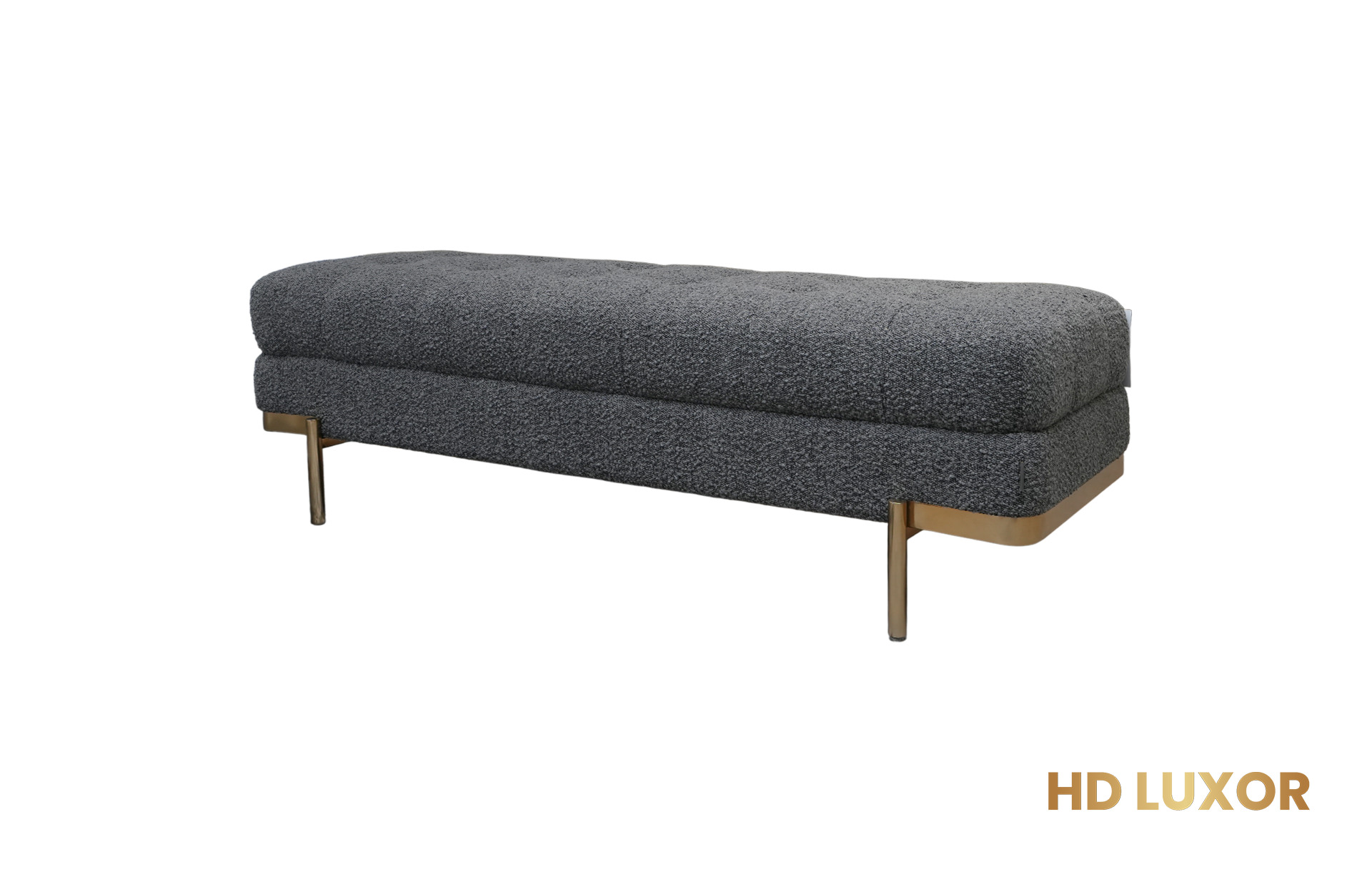 Home Decor Vico Ottoman PL 530 Graphite Side View