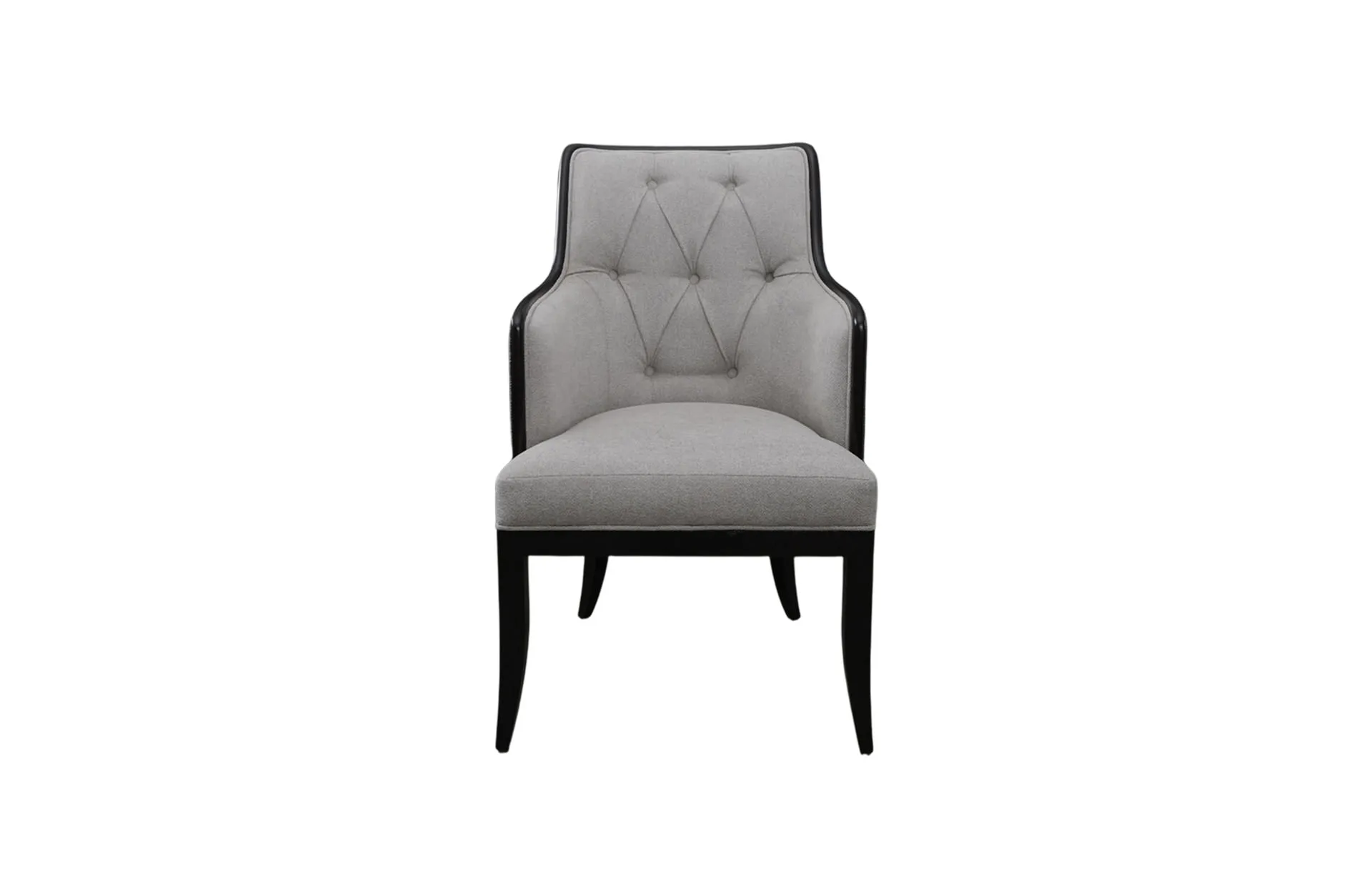 Home Decor Archelle Arm Dining Chair PCWR 05 Beige ( PNDK ) Front View