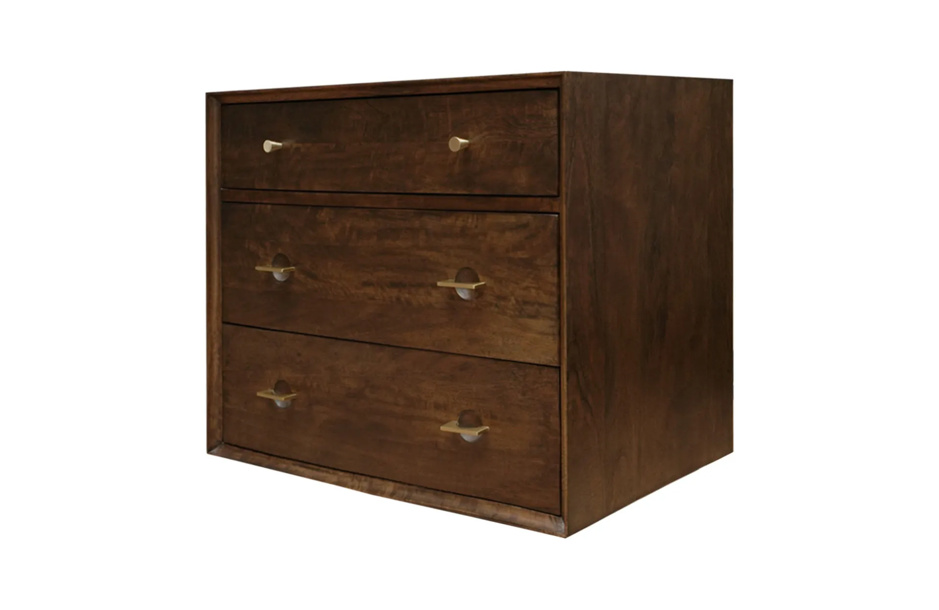 Home Decor Chest 3 Drawers LB-019-003 ( Without legs ) Side View