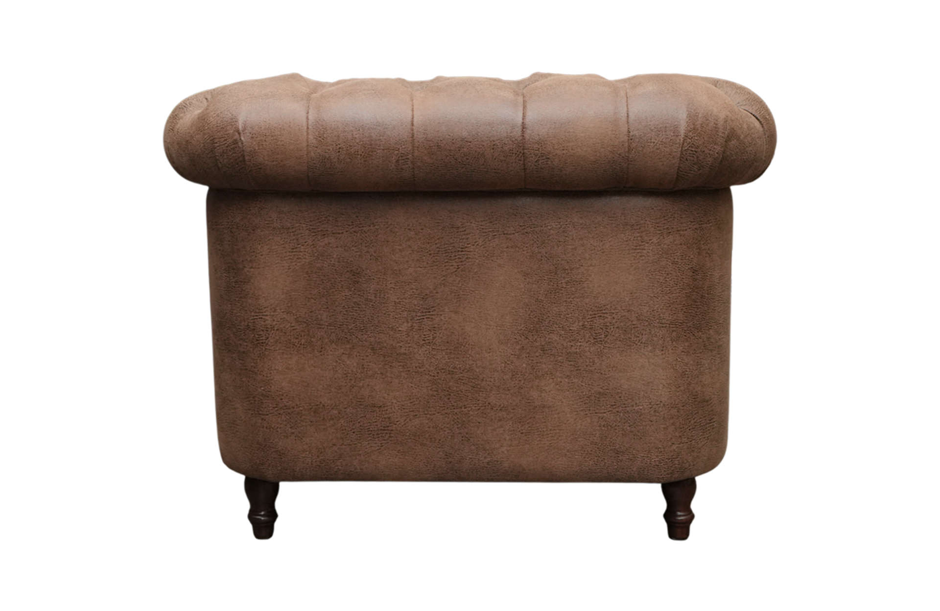Home Decor Duke Chesterfield Single HLM Mocha Bisque Side View Back View