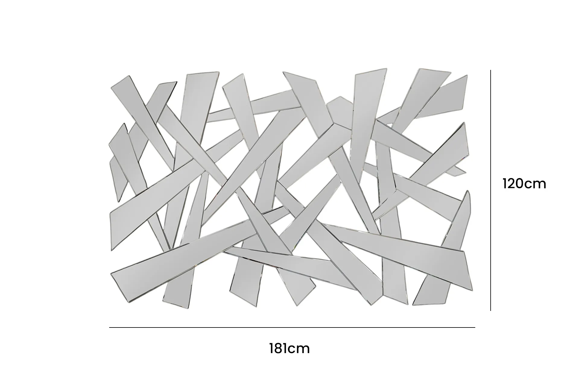 Home Decor Modicum Mirror Front View Size