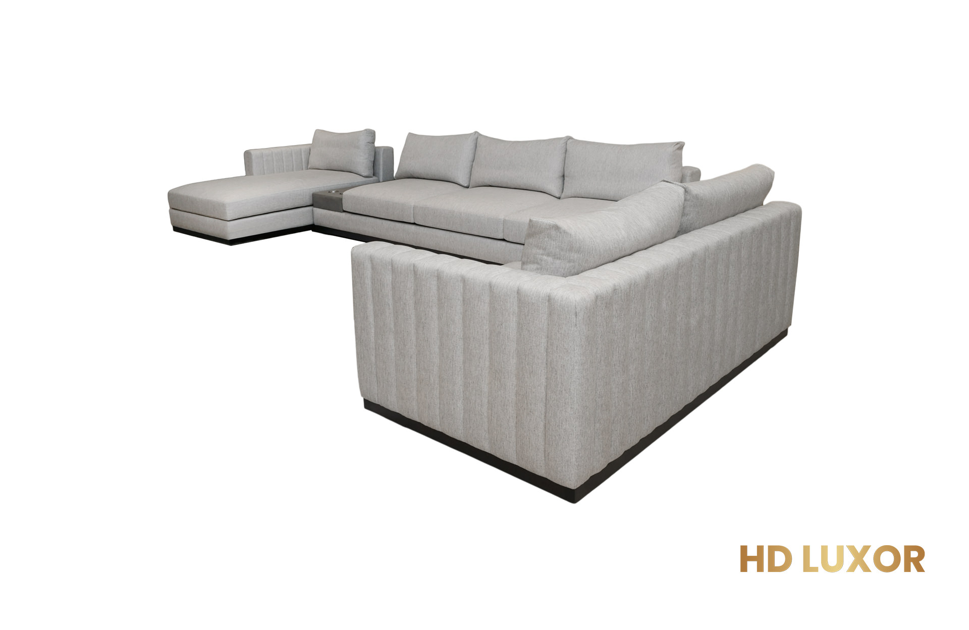 Home Decor Vanesia L Sofa TB Silver Side View