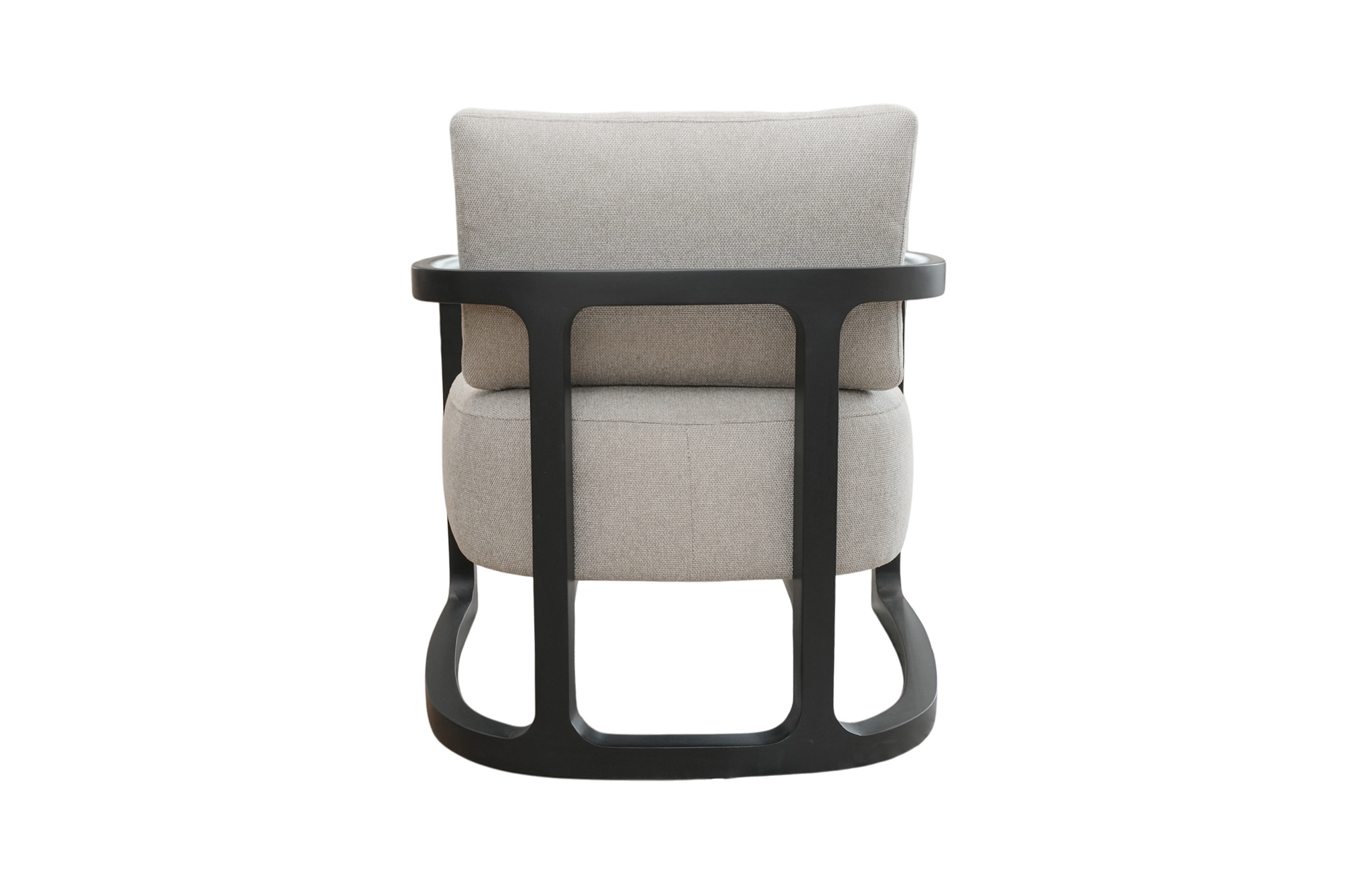 Home Decor Armchair Marbella Mars Linen Back View