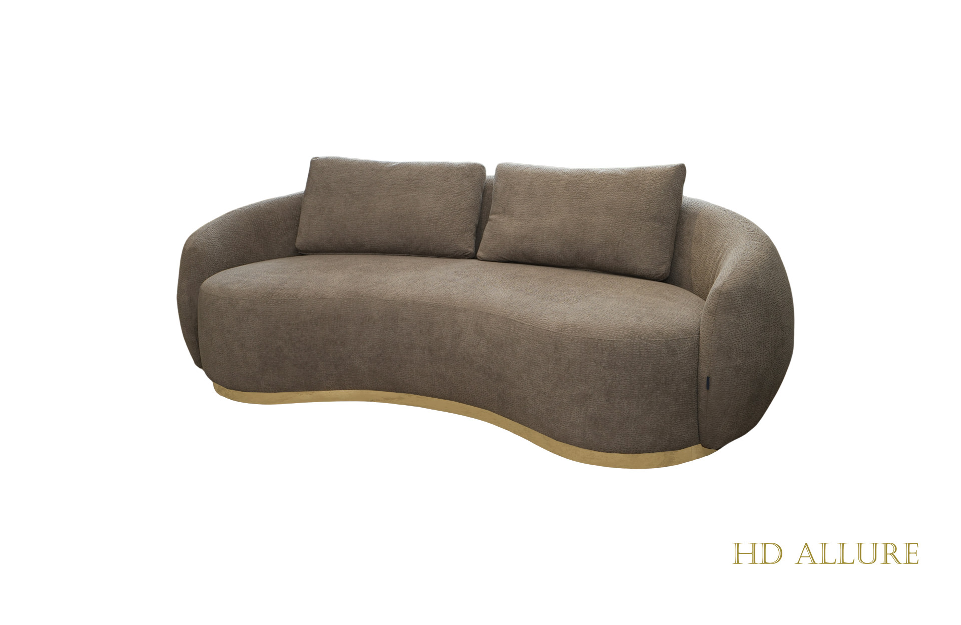 Home Decor Julep Sofa with Stainless PJWR 08 Mink Side View