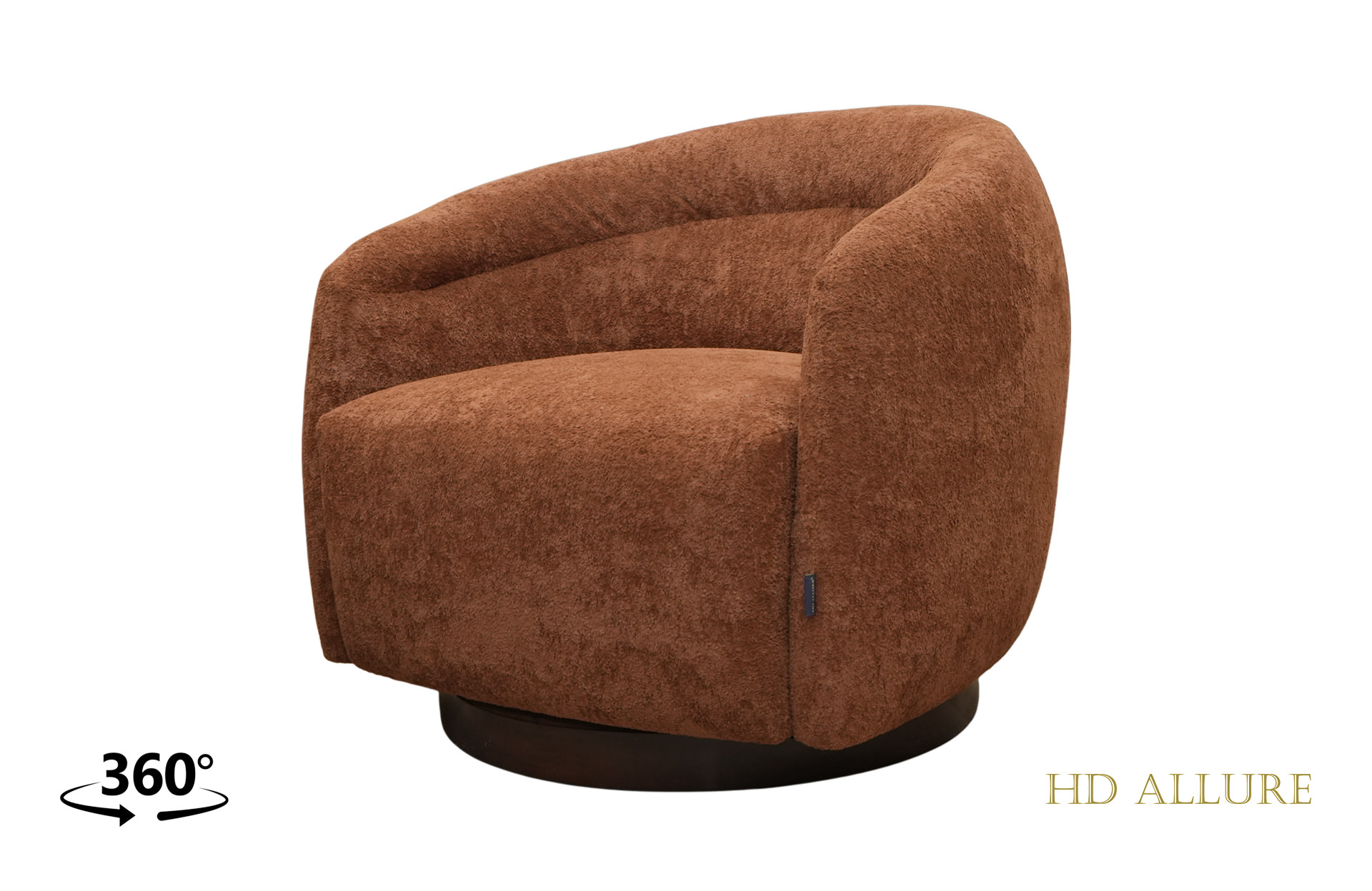 Home Decor Newport Swivel Armchair P 7019-12 Side View