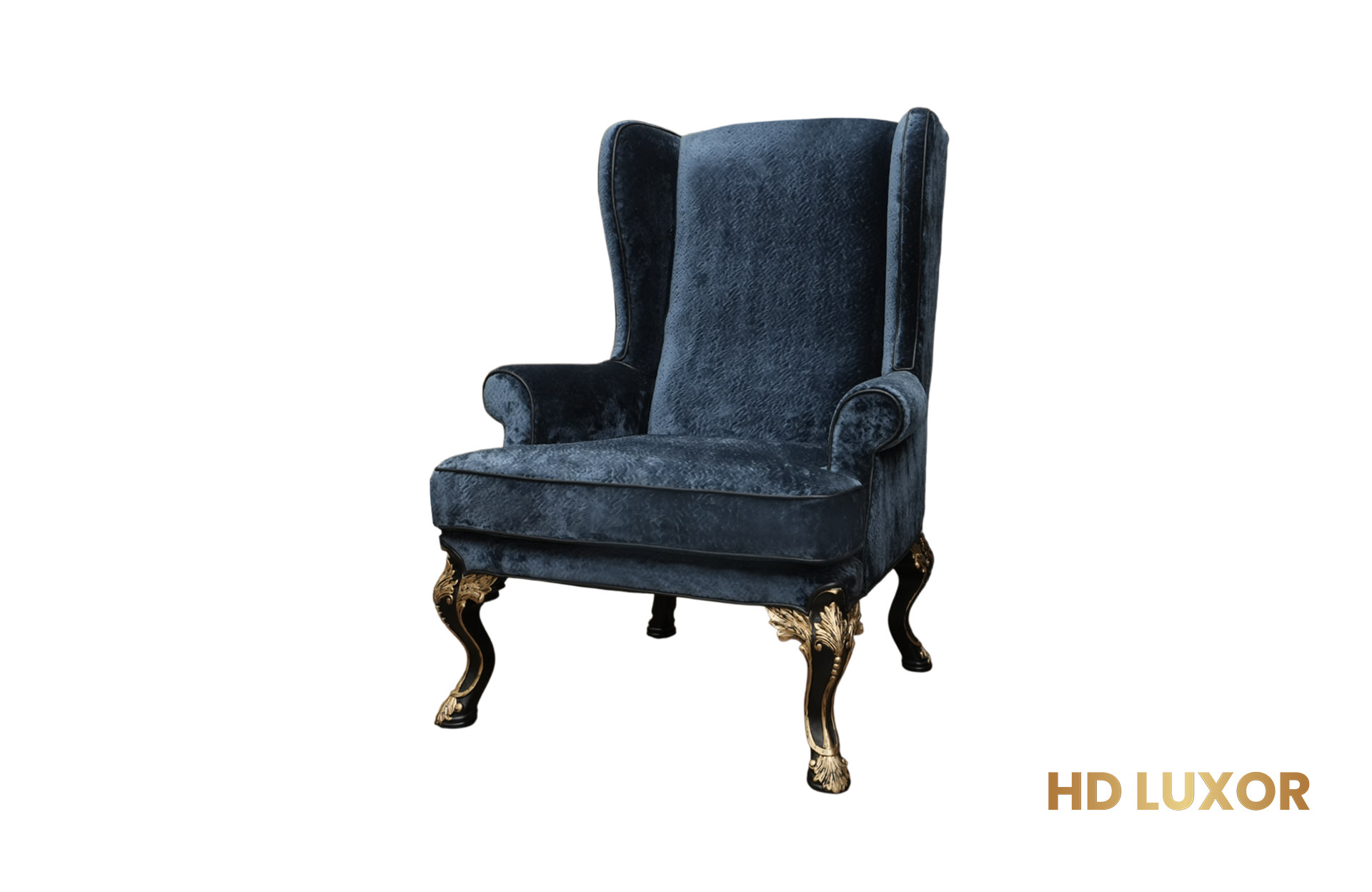 Home Decor Regency Wingchair AC 01 INK Side View