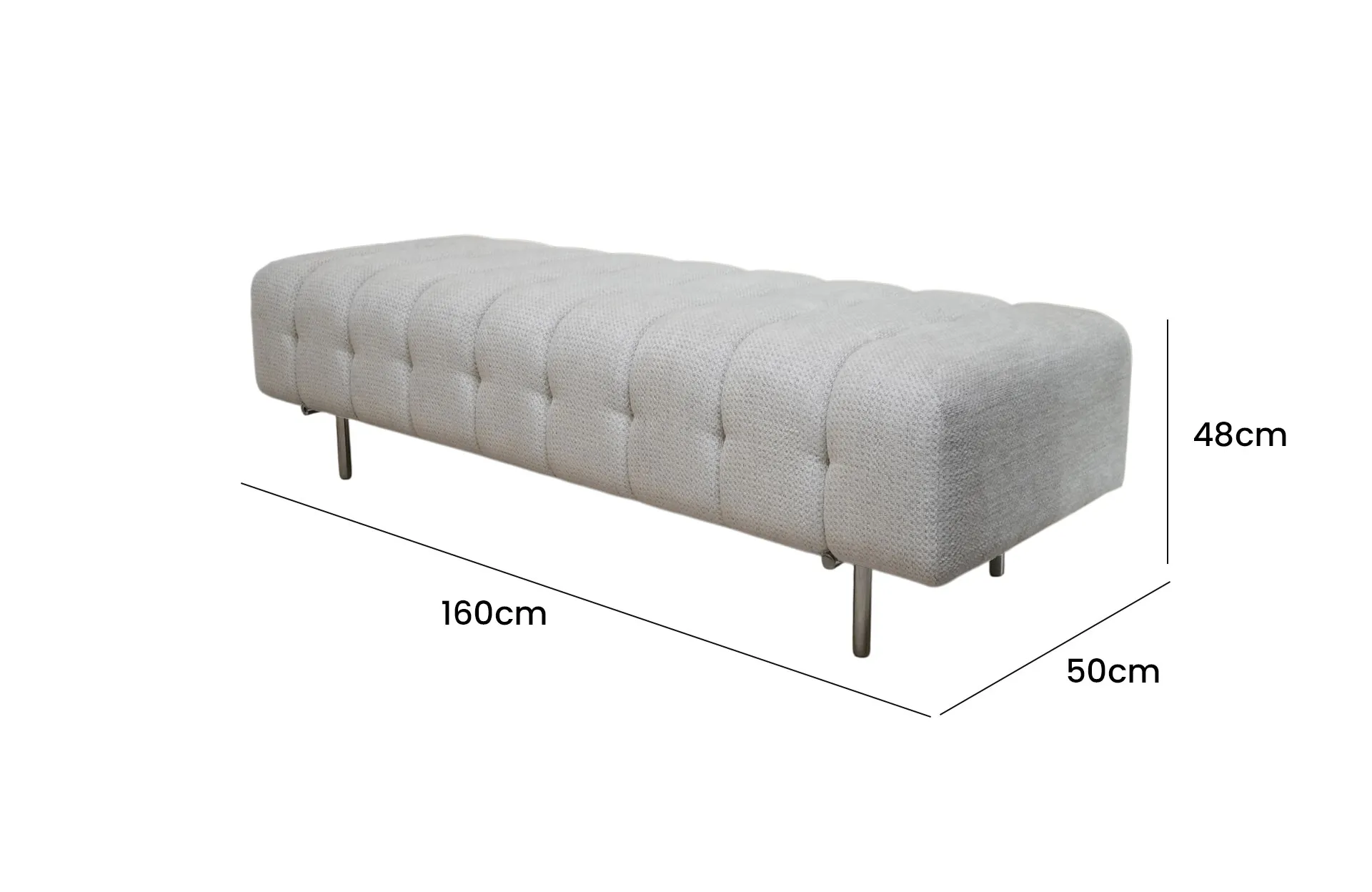 Home Decor Safton Bench Tia Nata Side View Size