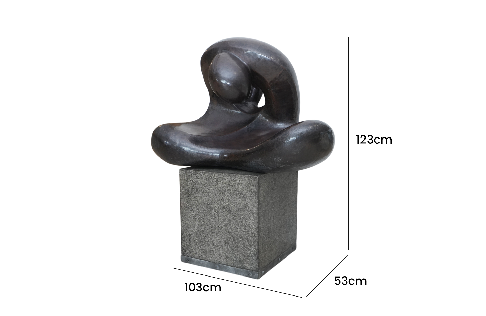 PZ S 02 Sculptures Pensive Woman (Copper)