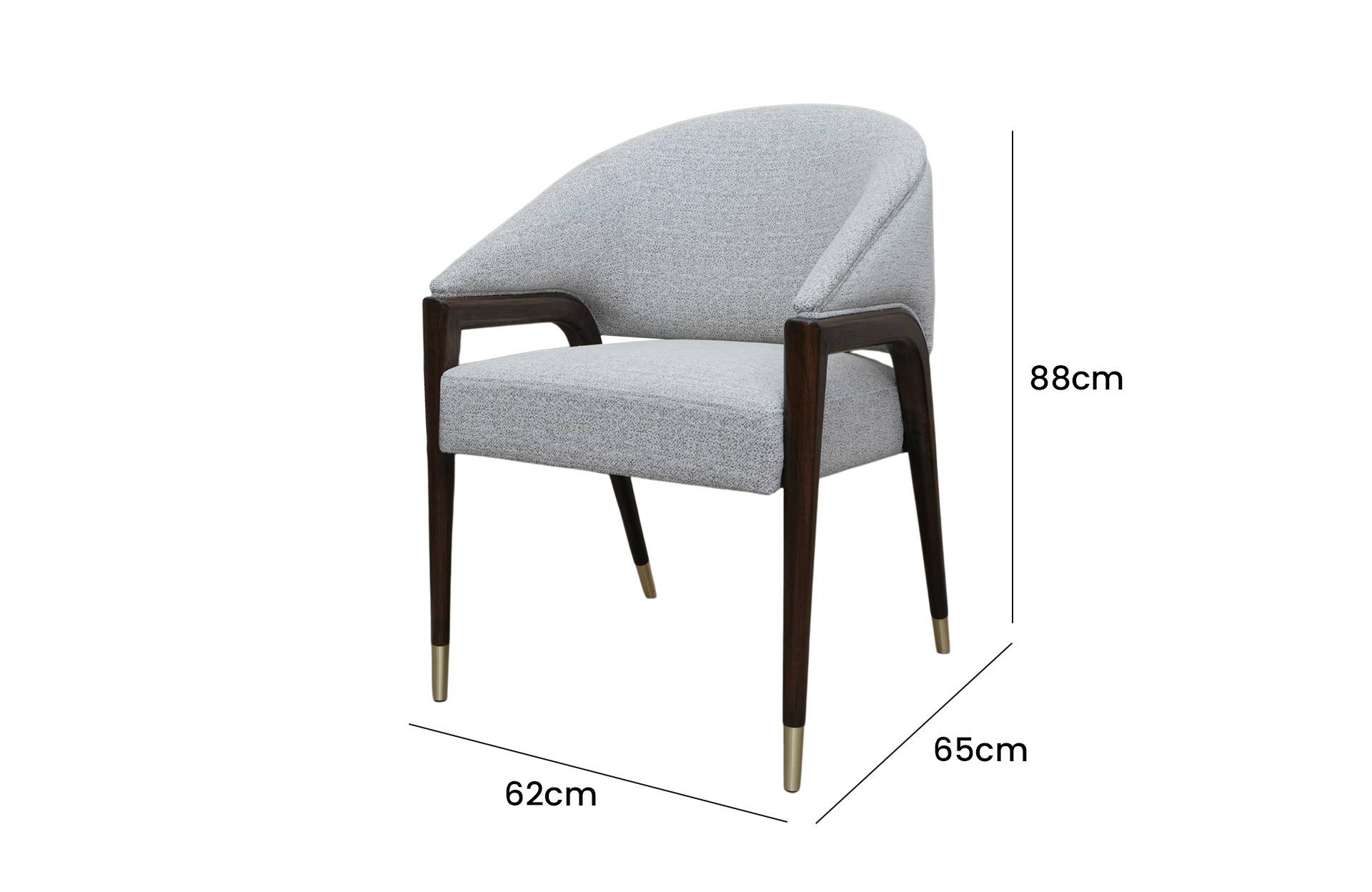 Home Decor Questa Armchair -Large KVC AM2FB -2 Side View Size
