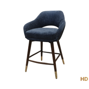 Home Decor Aldon Bar Stool PO 18 Deep Blue Side View
