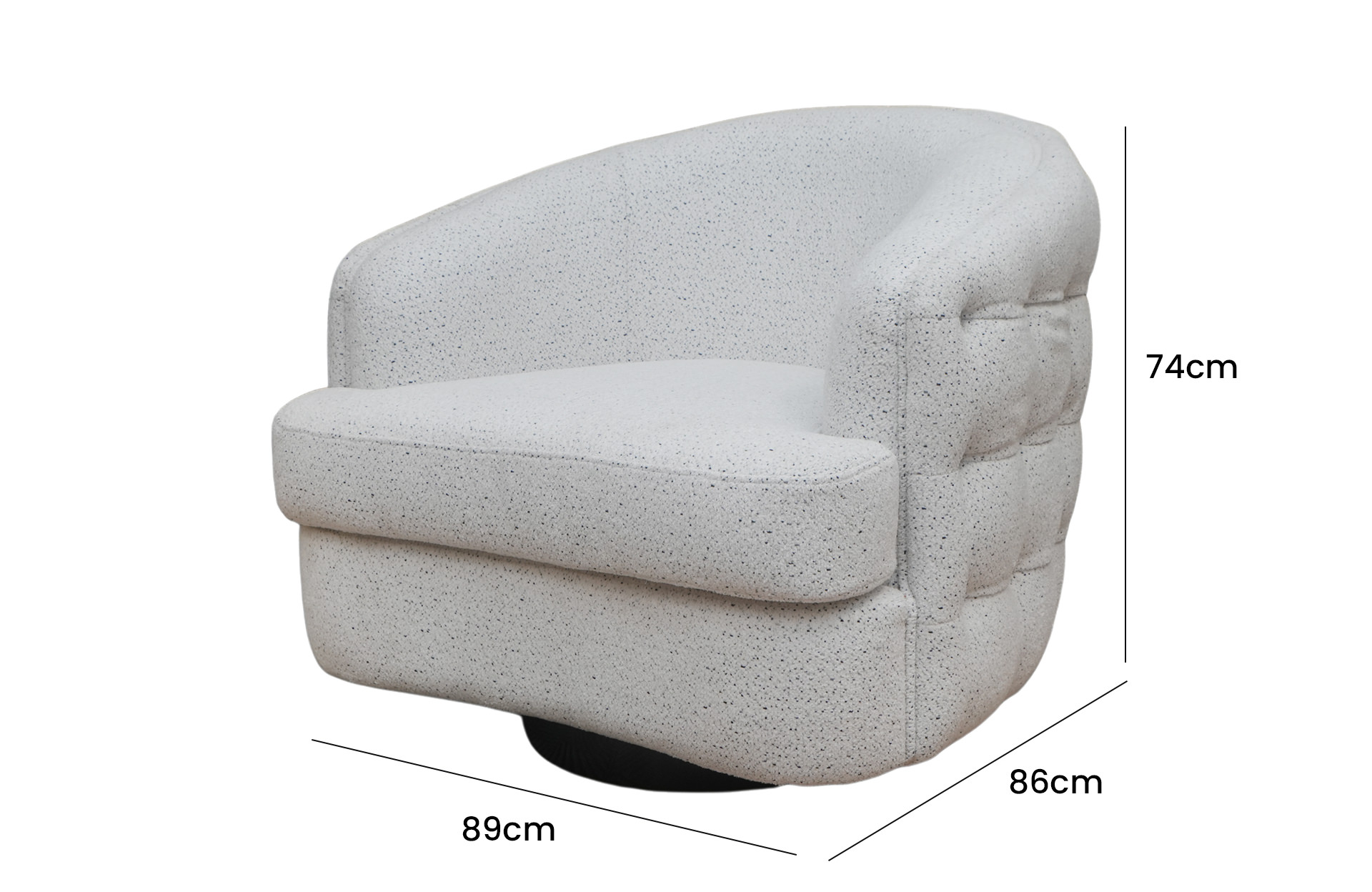 Home Decor Ceyda Armchair PII C 01 (SQ) Side View Size