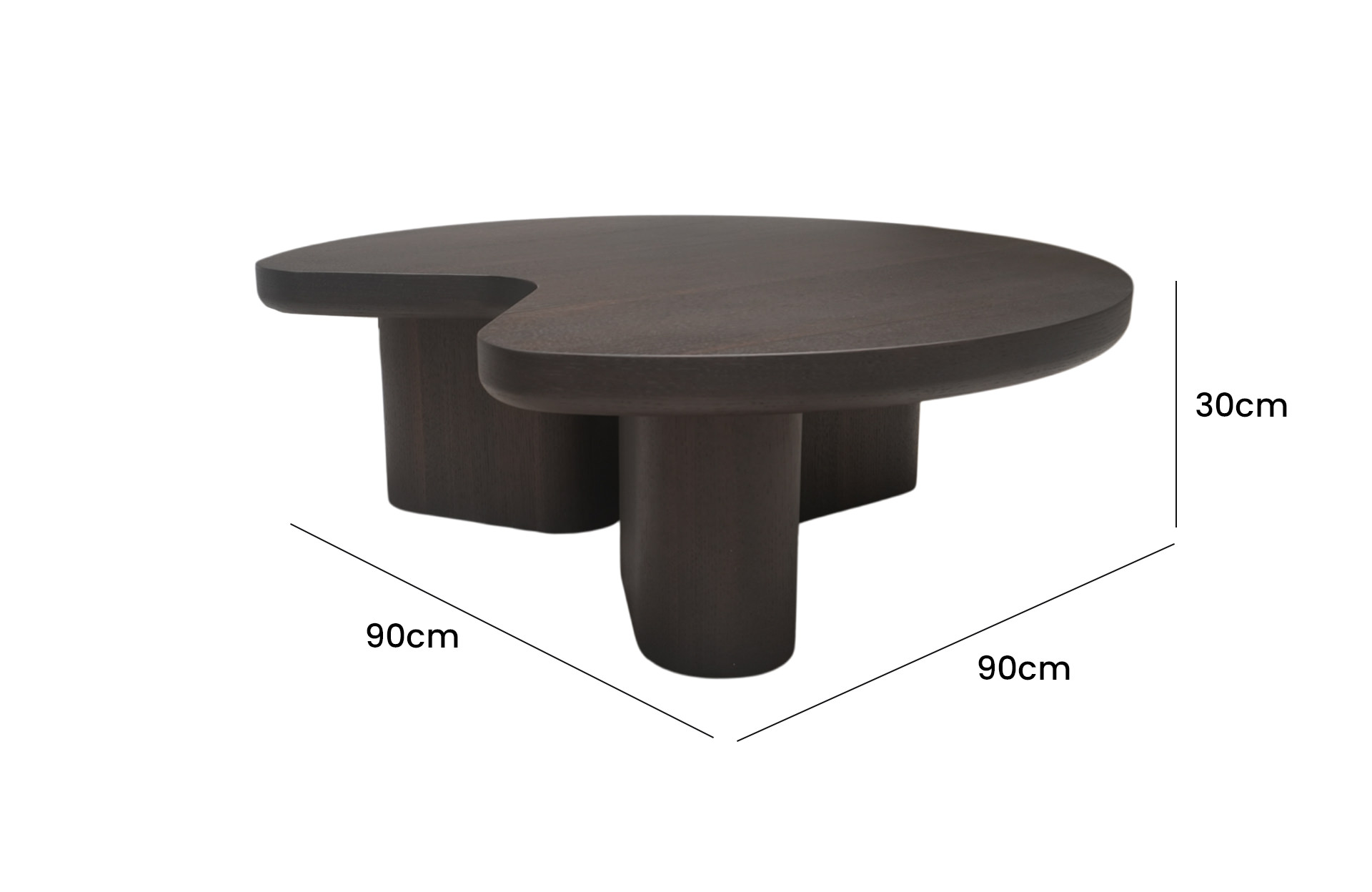 Home Decor Coffee Table 021E0.9 Side View Size