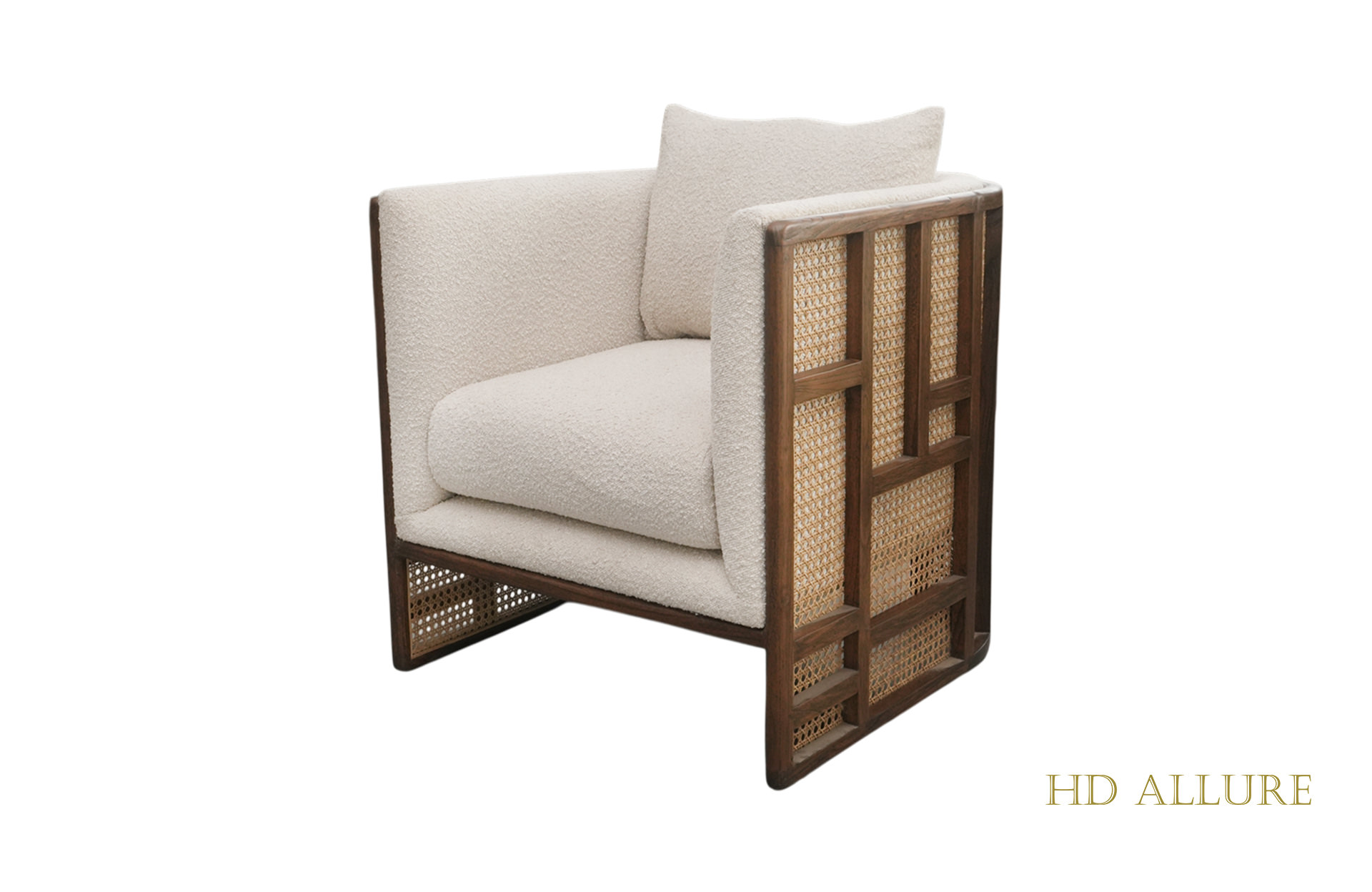 Home Decor Jylin Armchair FC 05 Beige Side / Front View