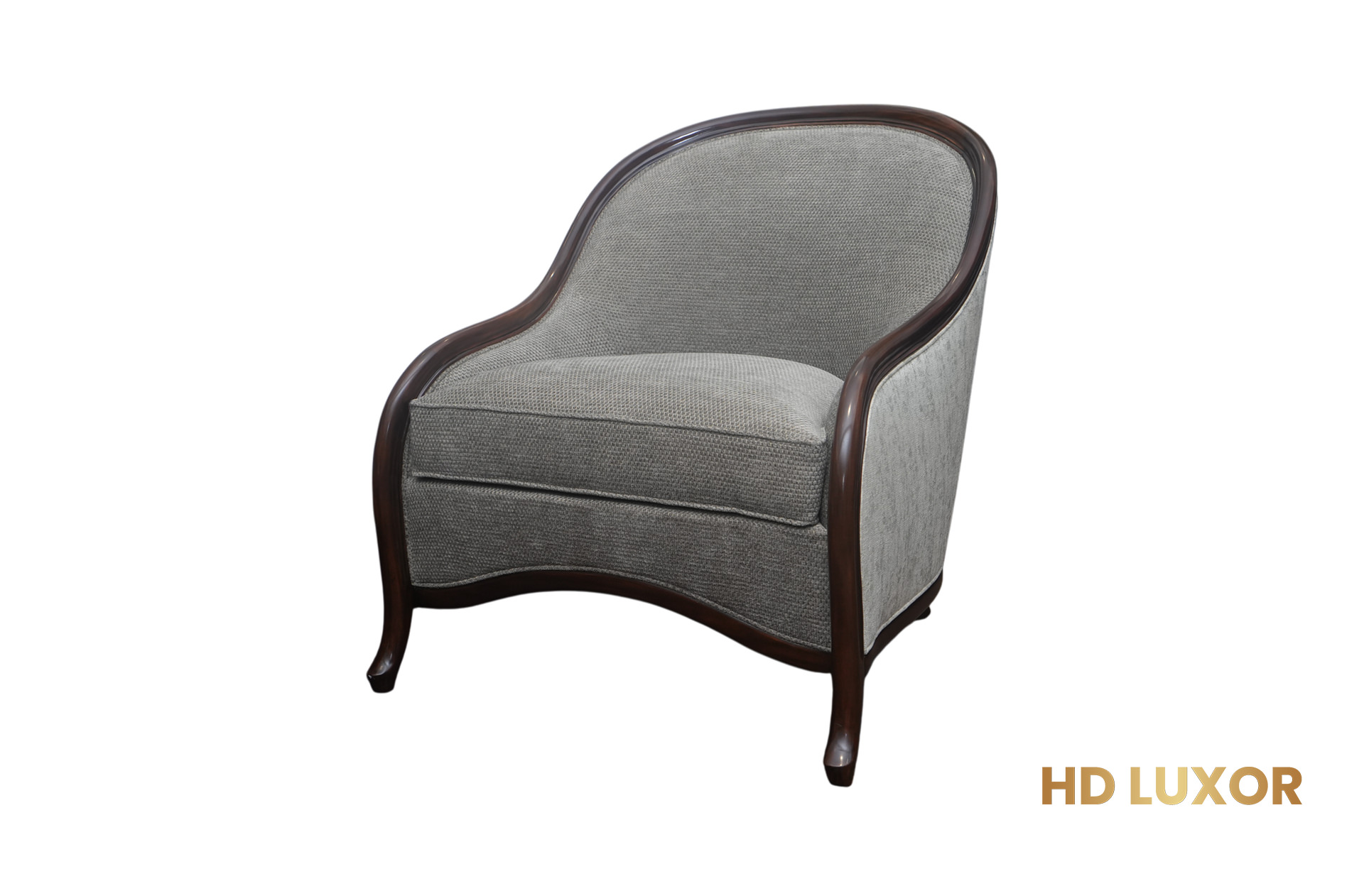 Home Decor One Seater Courbe 34499 Lucy Tawny Side View