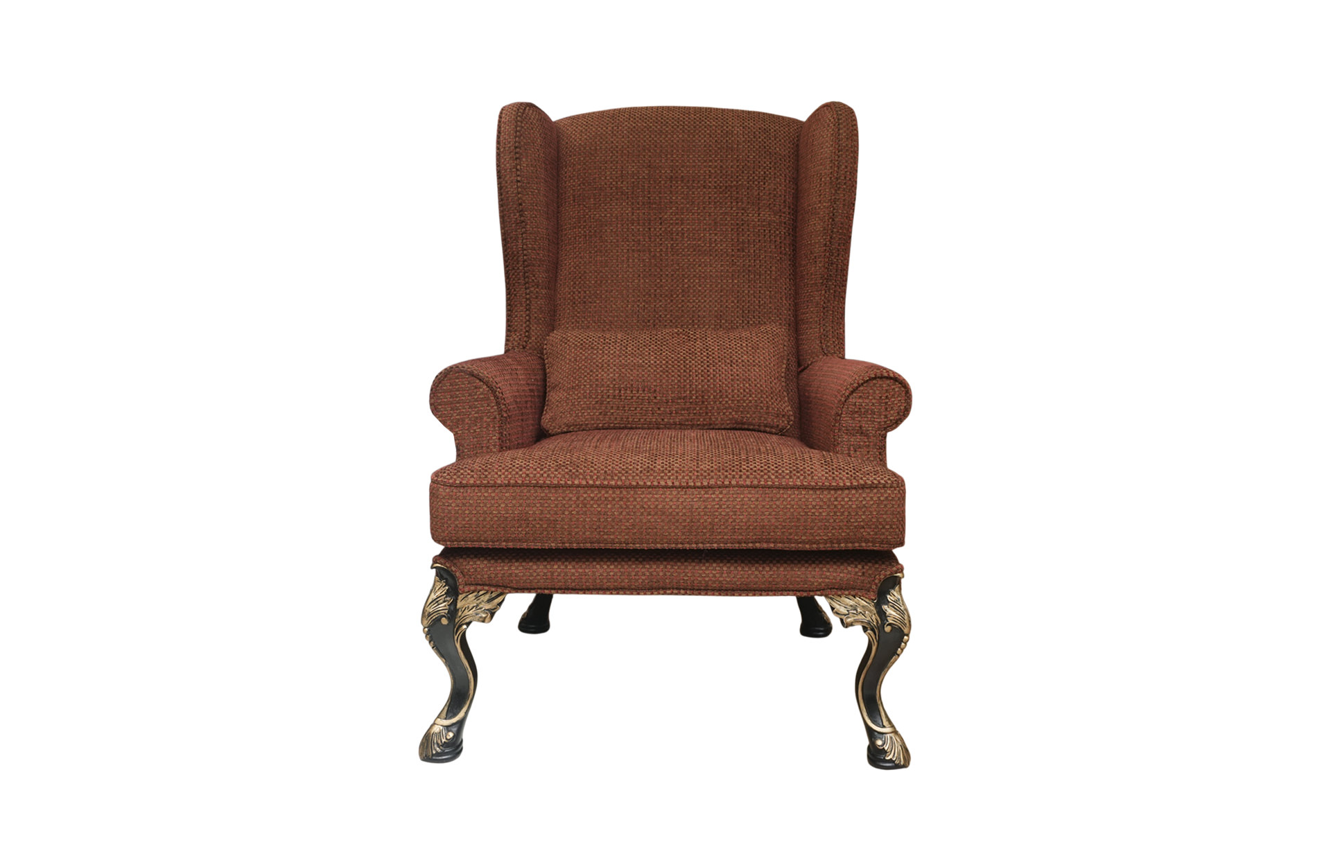Home Decor Regency Wingchair BZ Cabernet Front View