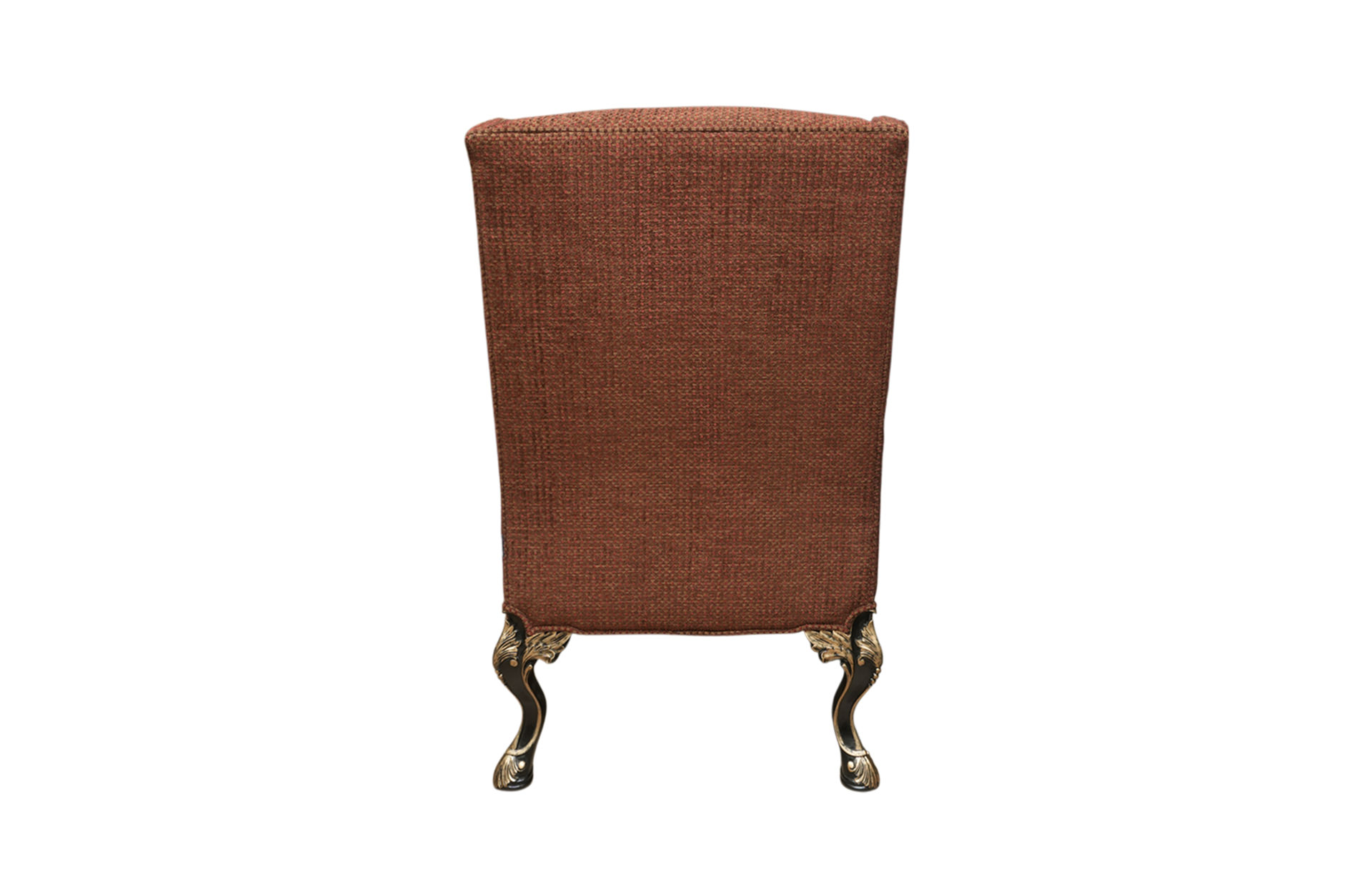 Home Decor Regency Wingchair BZ Cabernet Back View